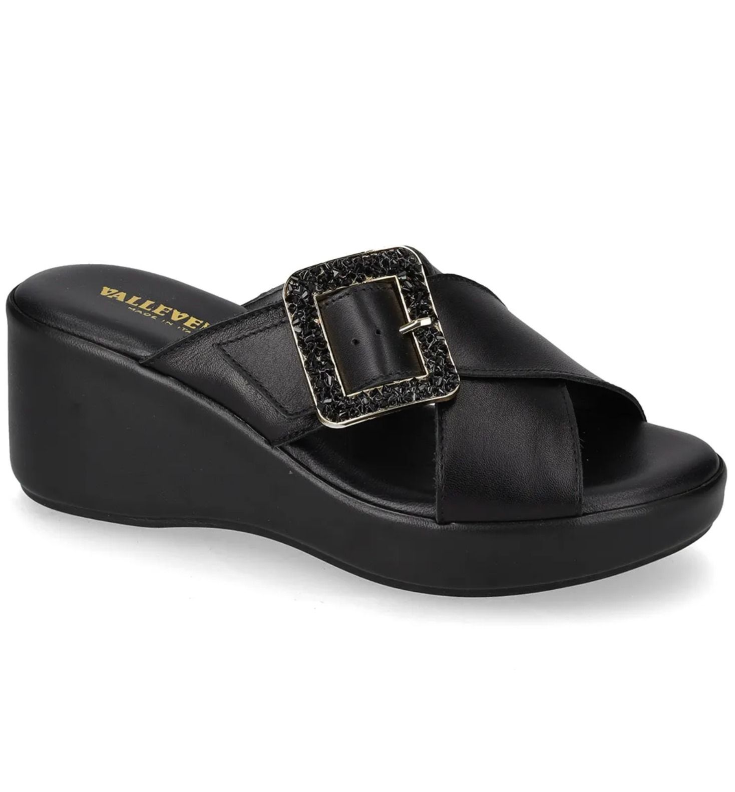CIABATTA #NAPPA NERO VALLEVERDE Scarpe 63110
