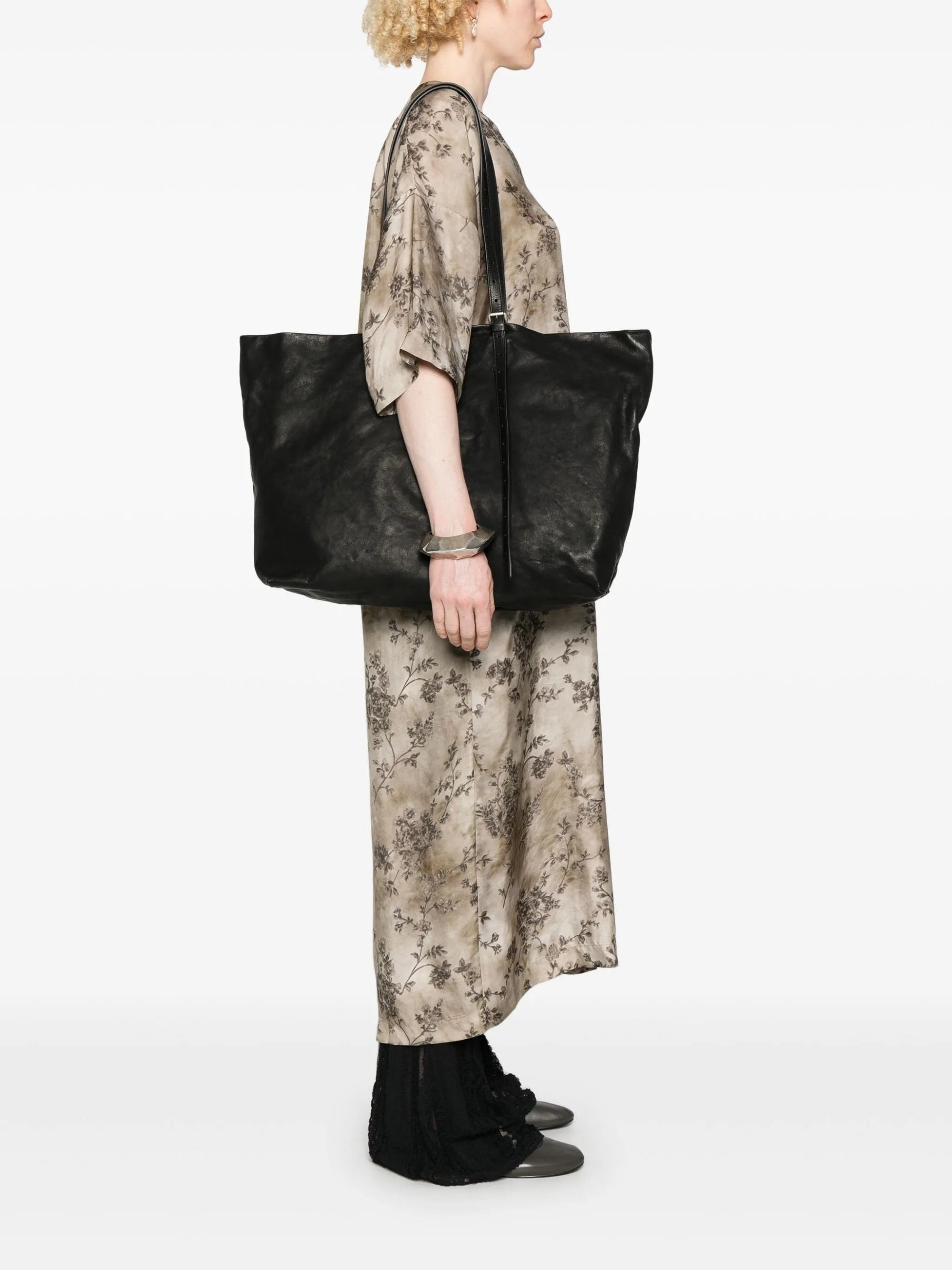 BES TOTE BAG BLACK #099 ANN DEMEULEMEESTER Bags B0012622 LT137 099
