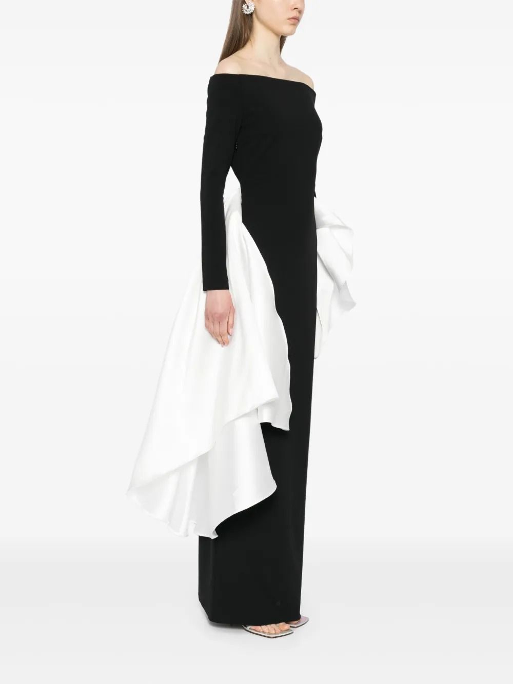 KIANA MAXI DRESS #BLACK SOLACE LONDON Vestiti OS43007