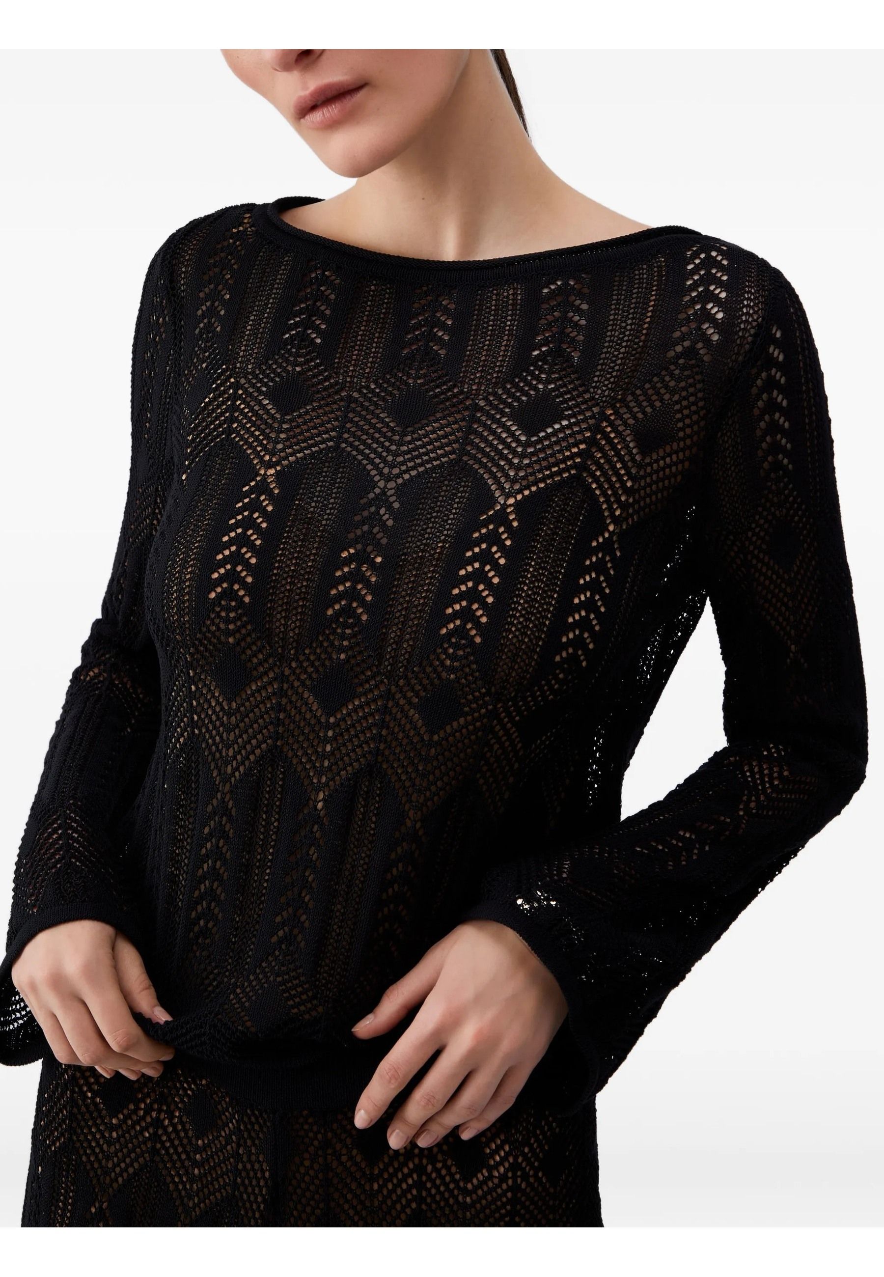 ECS MAGLIA CHIUSA M/L NERO #22222 LIU JO Maglieria WA6330MS007 22222