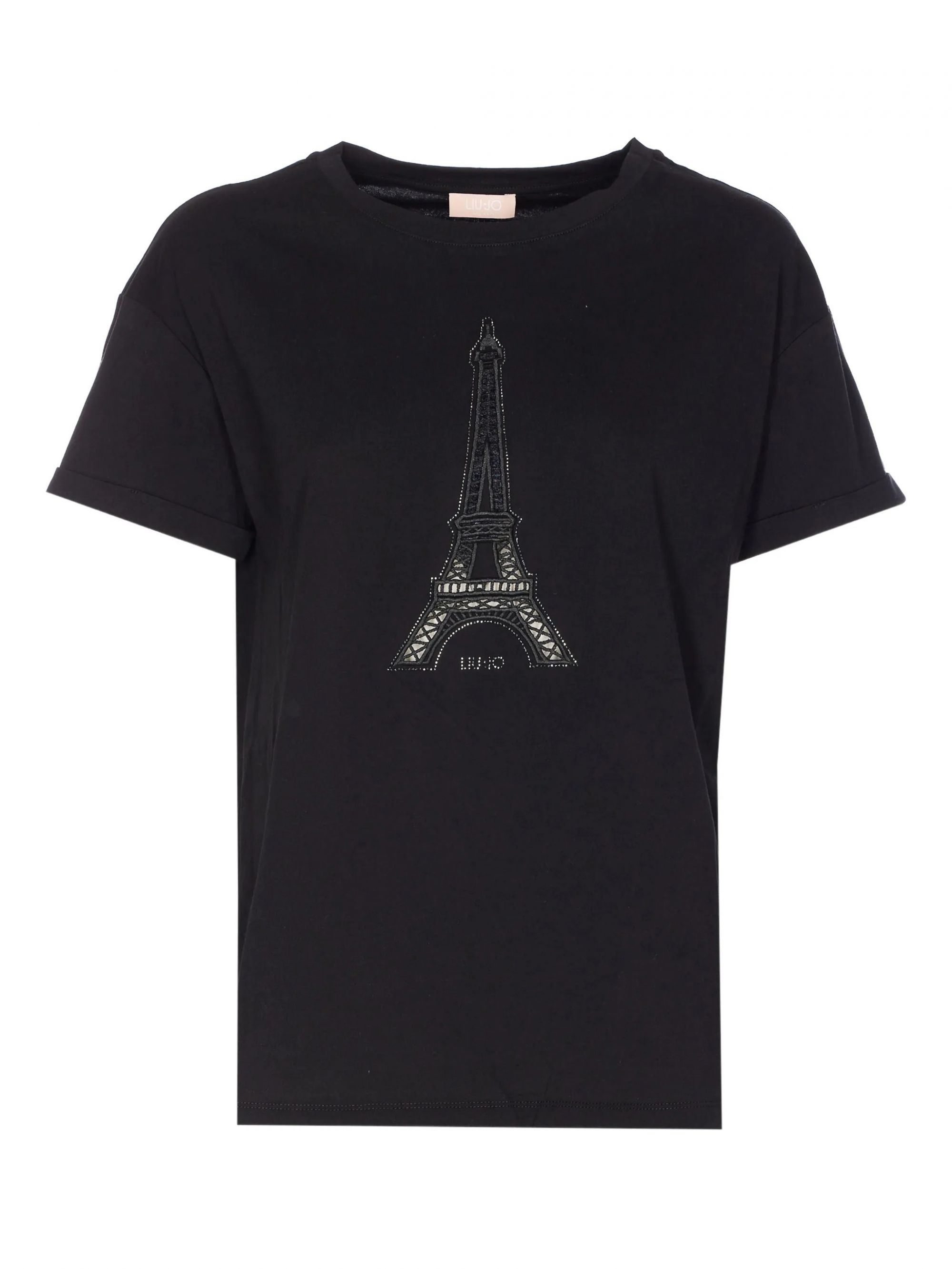 ECS T-SHIRT MODA M/C NERO PARIS #P9317 LIU JO T-shirt WA6413JS904 P9317