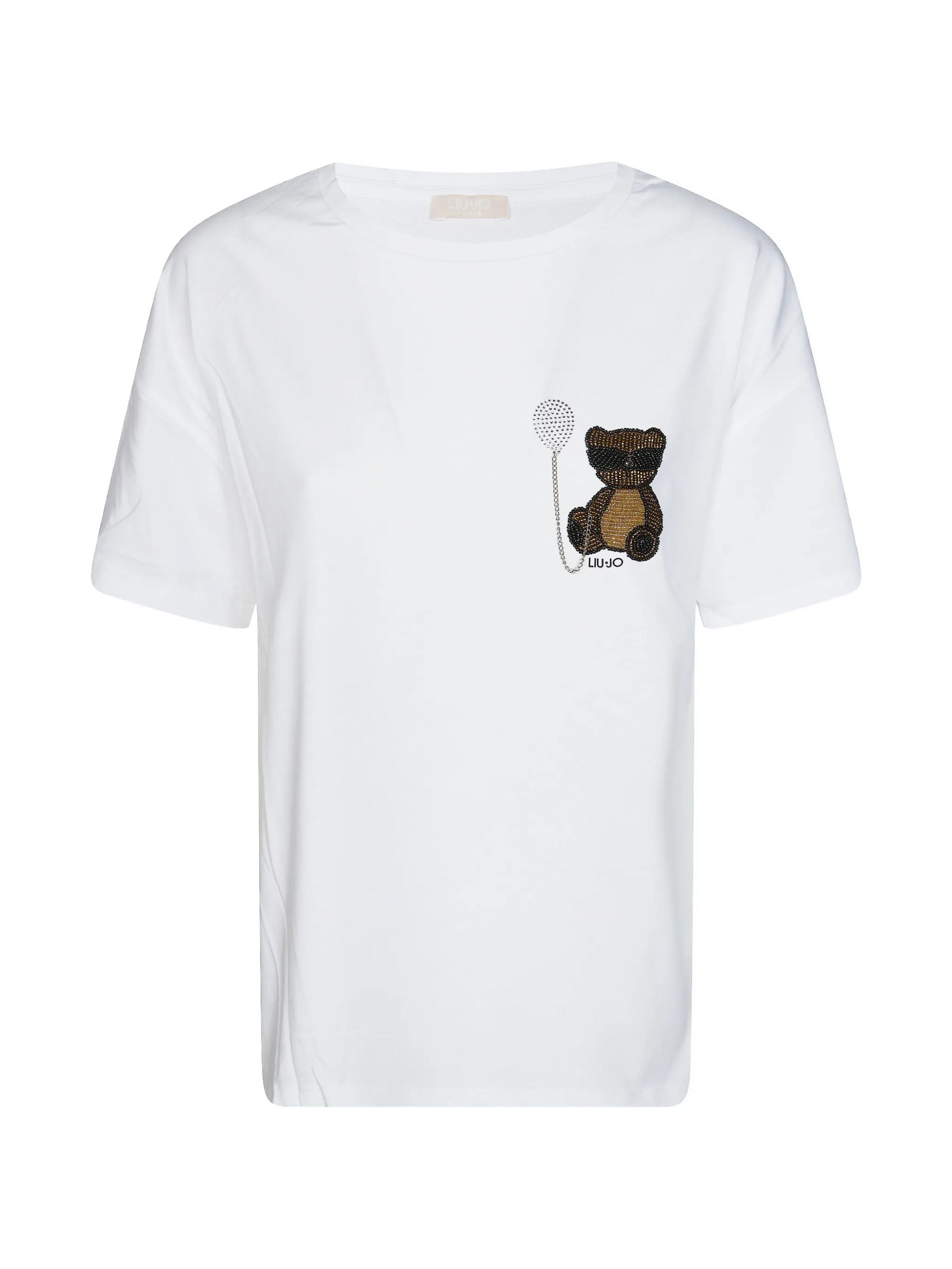 ECS T-SHIRT MODA M/C BIANCO BEAR #P9430 LIU JO T-shirt WA6414JS923 P9430