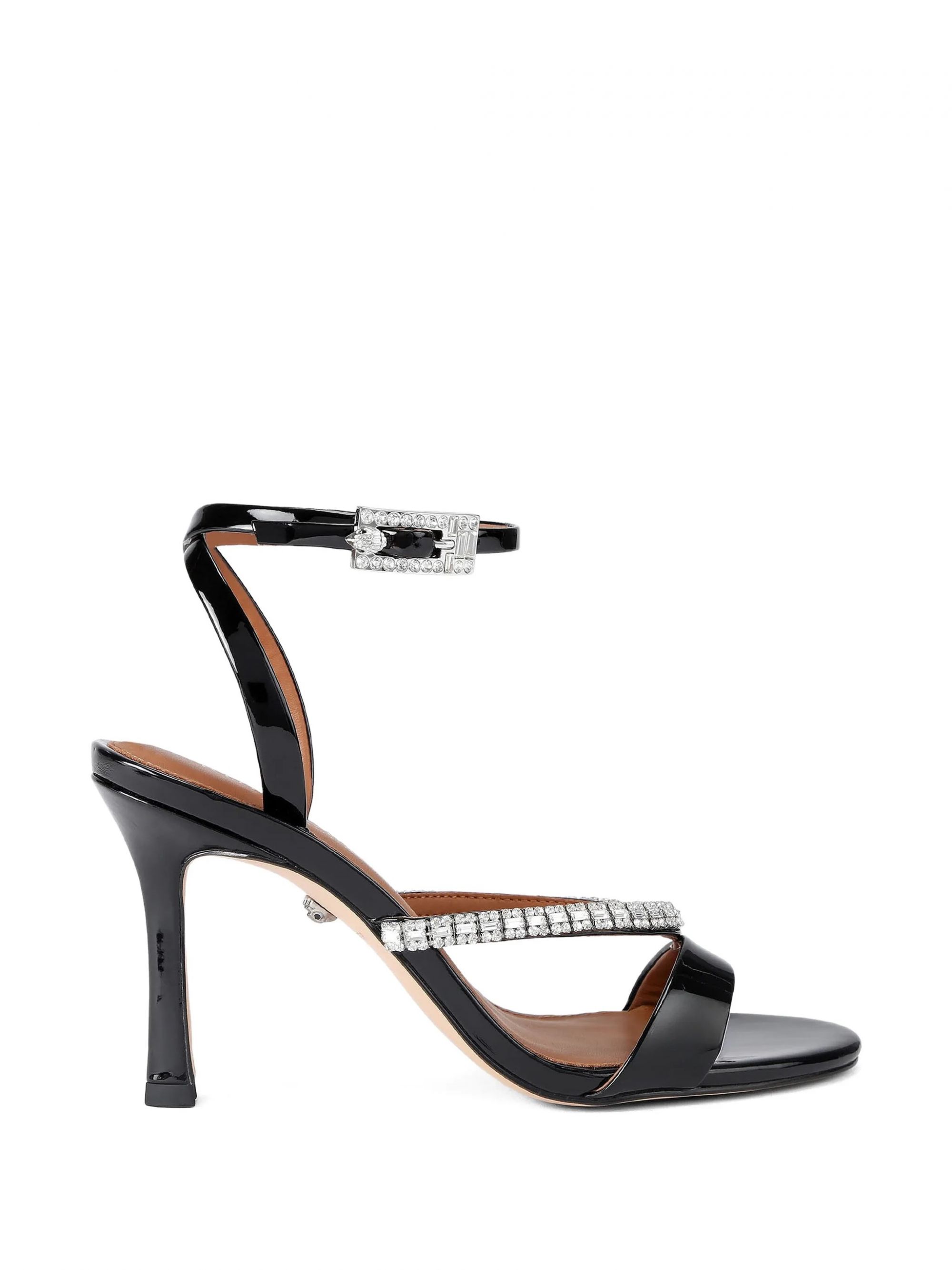CRYSTAL STRAP SANDAL 90 #BLACK KURT GEIGER LONDON Scarpe 5393700309