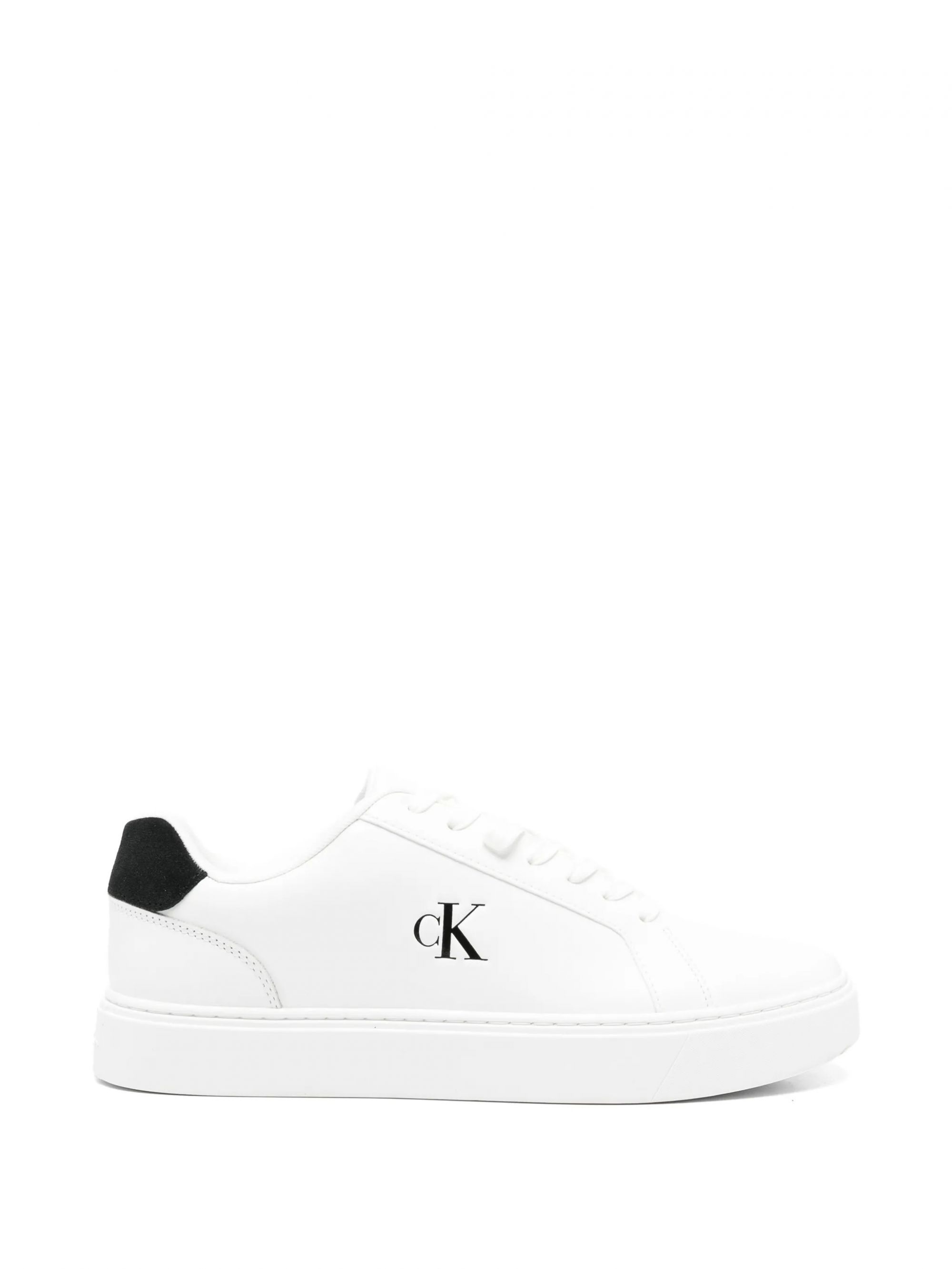 CLASSIC CUPSOLE LACEUP BRIGHT WHITE/BLACK #01W CALVIN KLEIN  Scarpe YM0YM01435