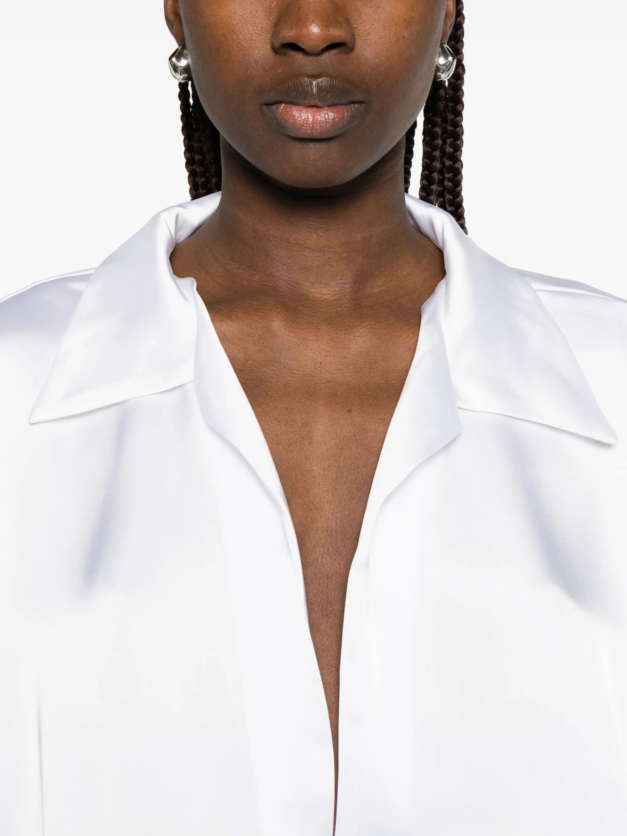 SUPER OVERSIZED BOYFRIEND NK SHIRT BODYSUIT #SNOW WHITE NORMA KAMALI Camicie ST225BSA183944