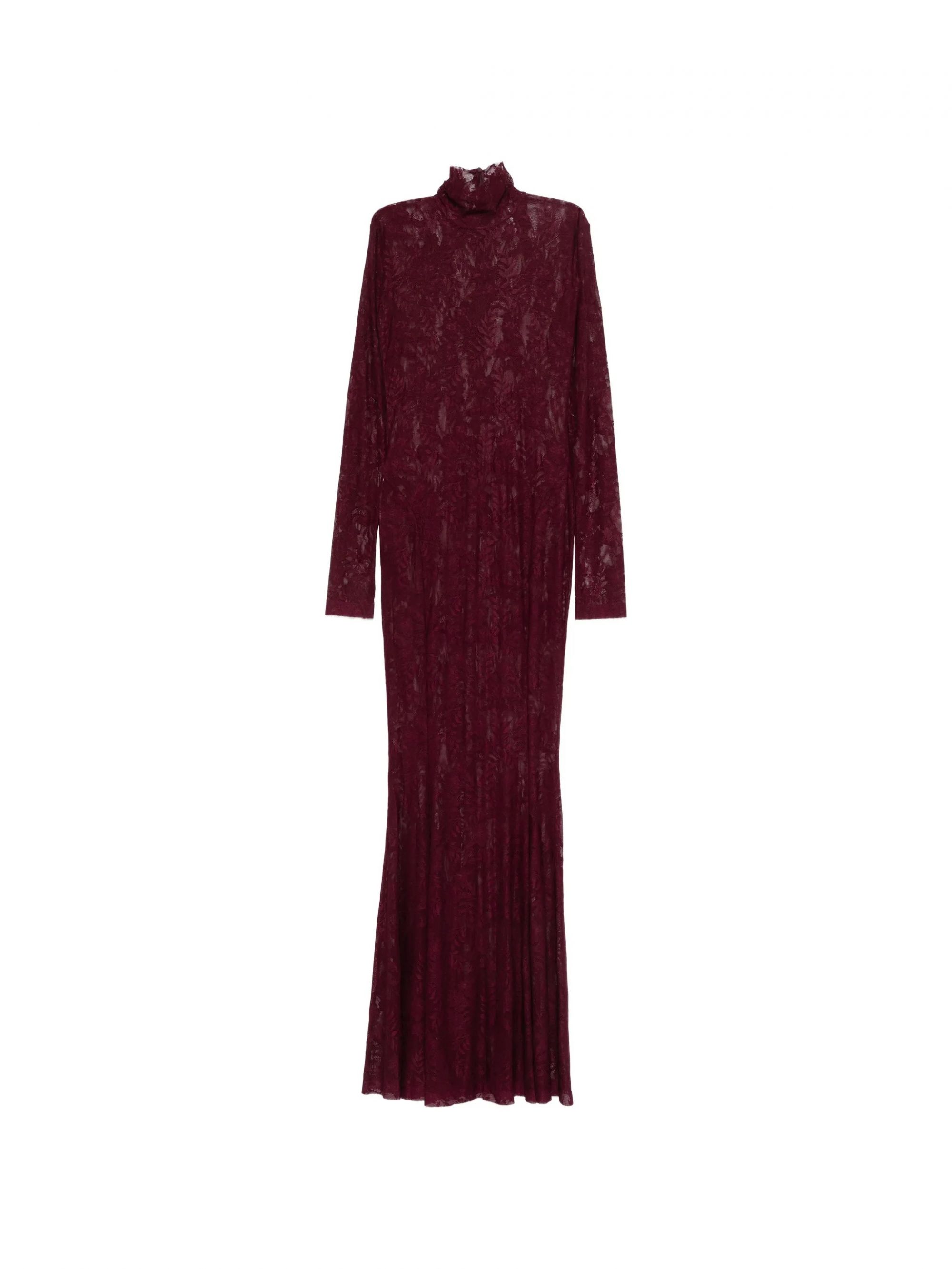 LONG SLEEVE TURTLE FISHTAIL GOWN #PLUM NORMA KAMALI Dress ST4253SL251043