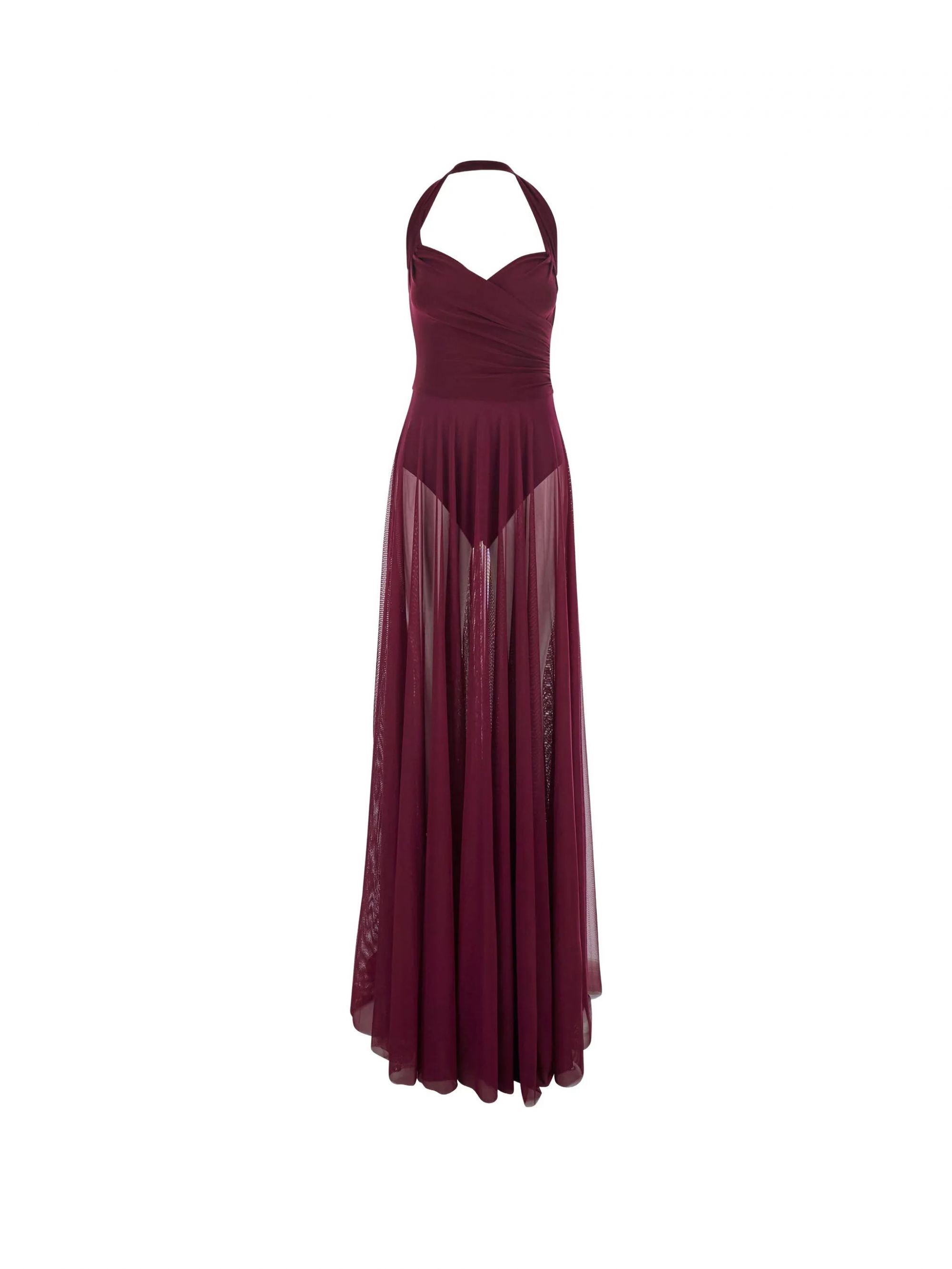 CAYLA FLARED GOWN #PLUM NORMA KAMALI Vestiti ST4253PMG50043