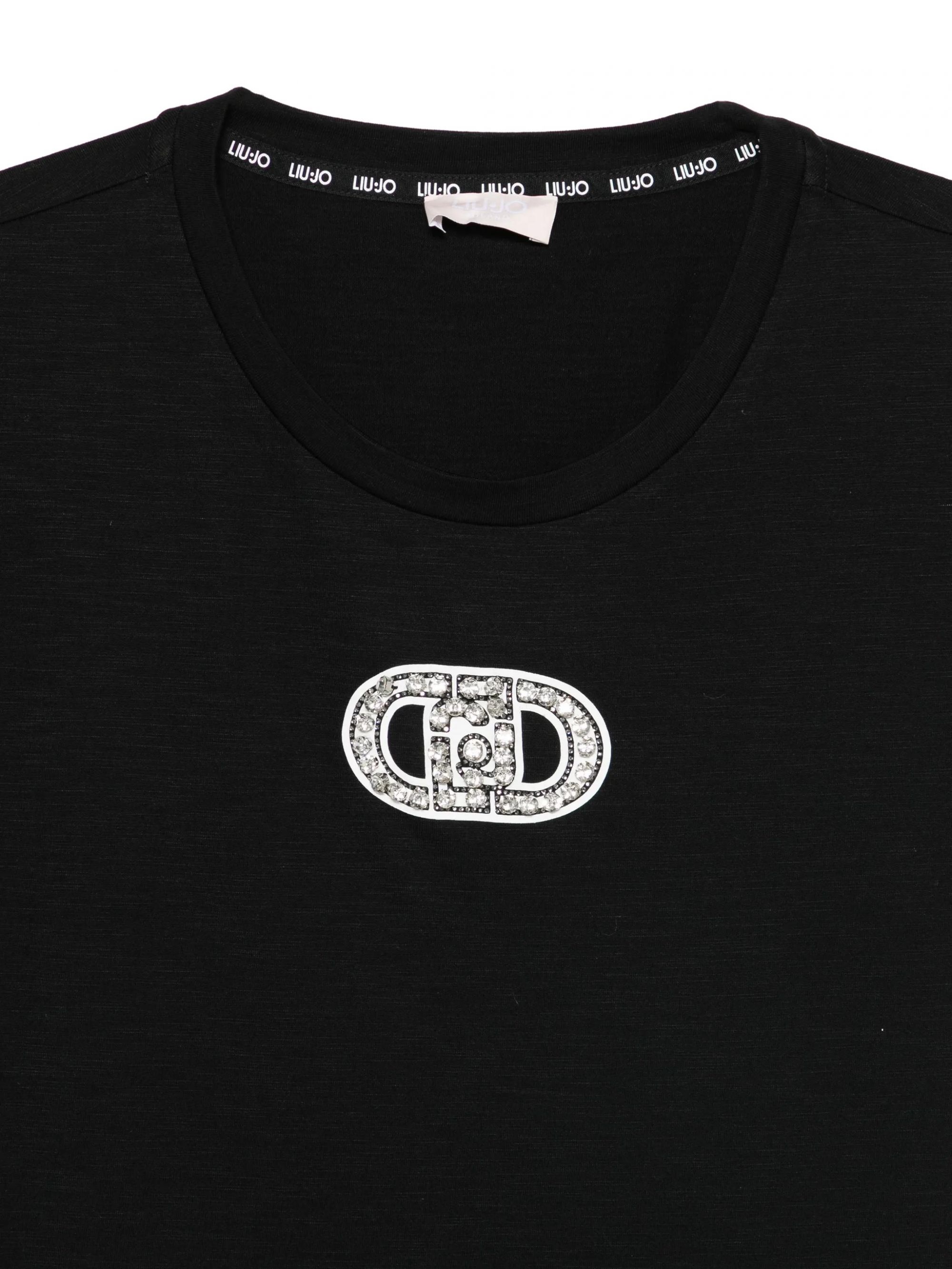 ECS T-SHIRT MODA M/C NERO #P9298 LIU JO T-shirt TA6164JS870 P9298
