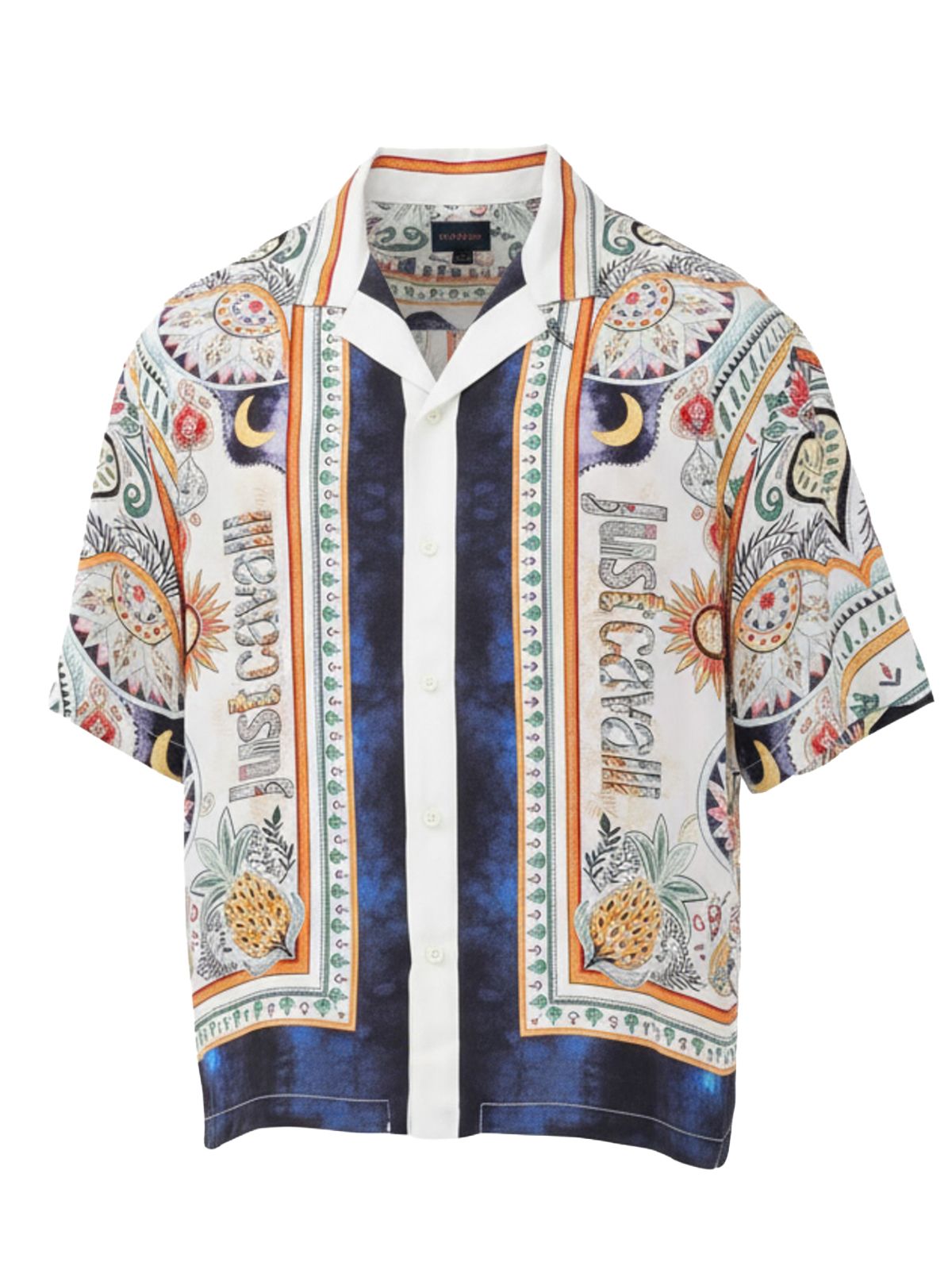 PLACED GARDEN SHIRTS TWILL OFF WHITE #004 JUST CAVALLI Camicie 80OALF04 CNF05