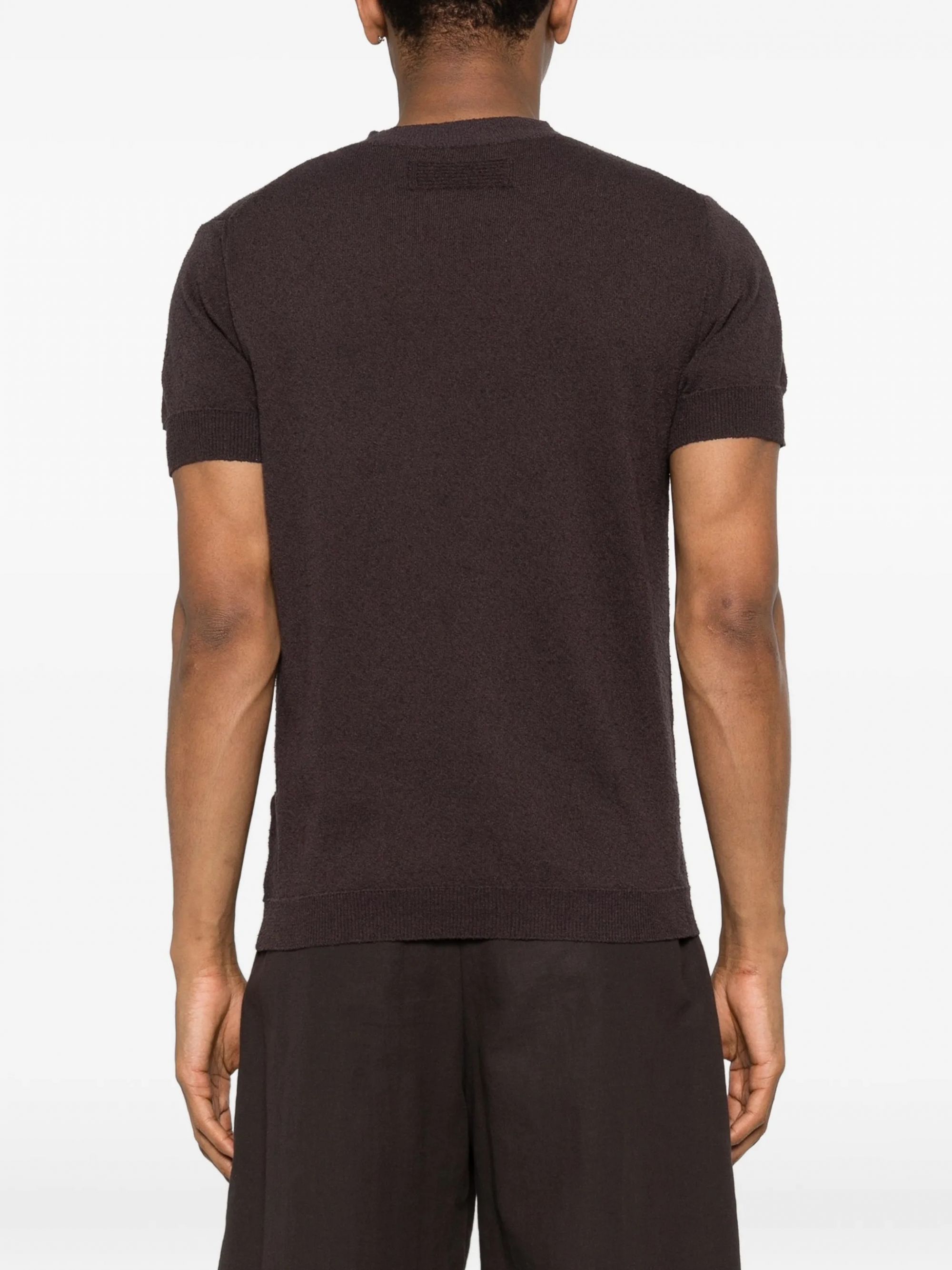 TSHIRT PARICOLLO MISTO COTONE MOKA #33 DANIELE FIESOLI T-shirt 3066
