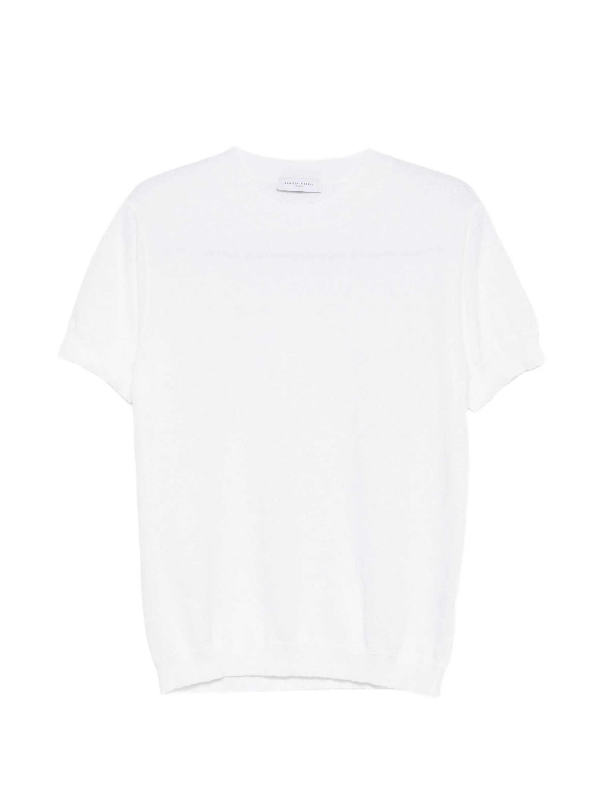 TSHIRT PARICOLLO MISTO COTONE BIANCO #01 DANIELE FIESOLI T-shirt 3066