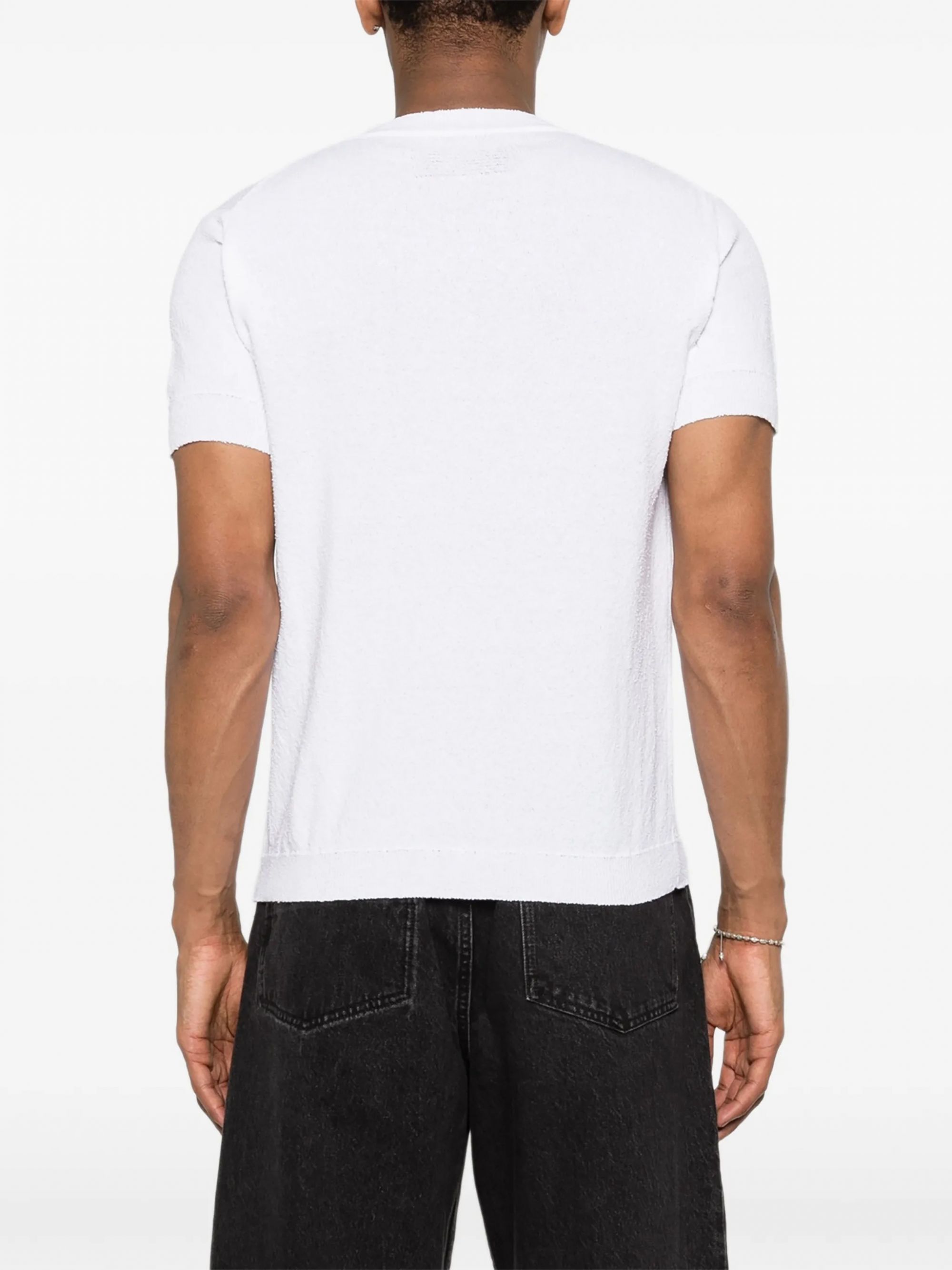 TSHIRT PARICOLLO MISTO COTONE BIANCO #01 DANIELE FIESOLI T-shirt 3066