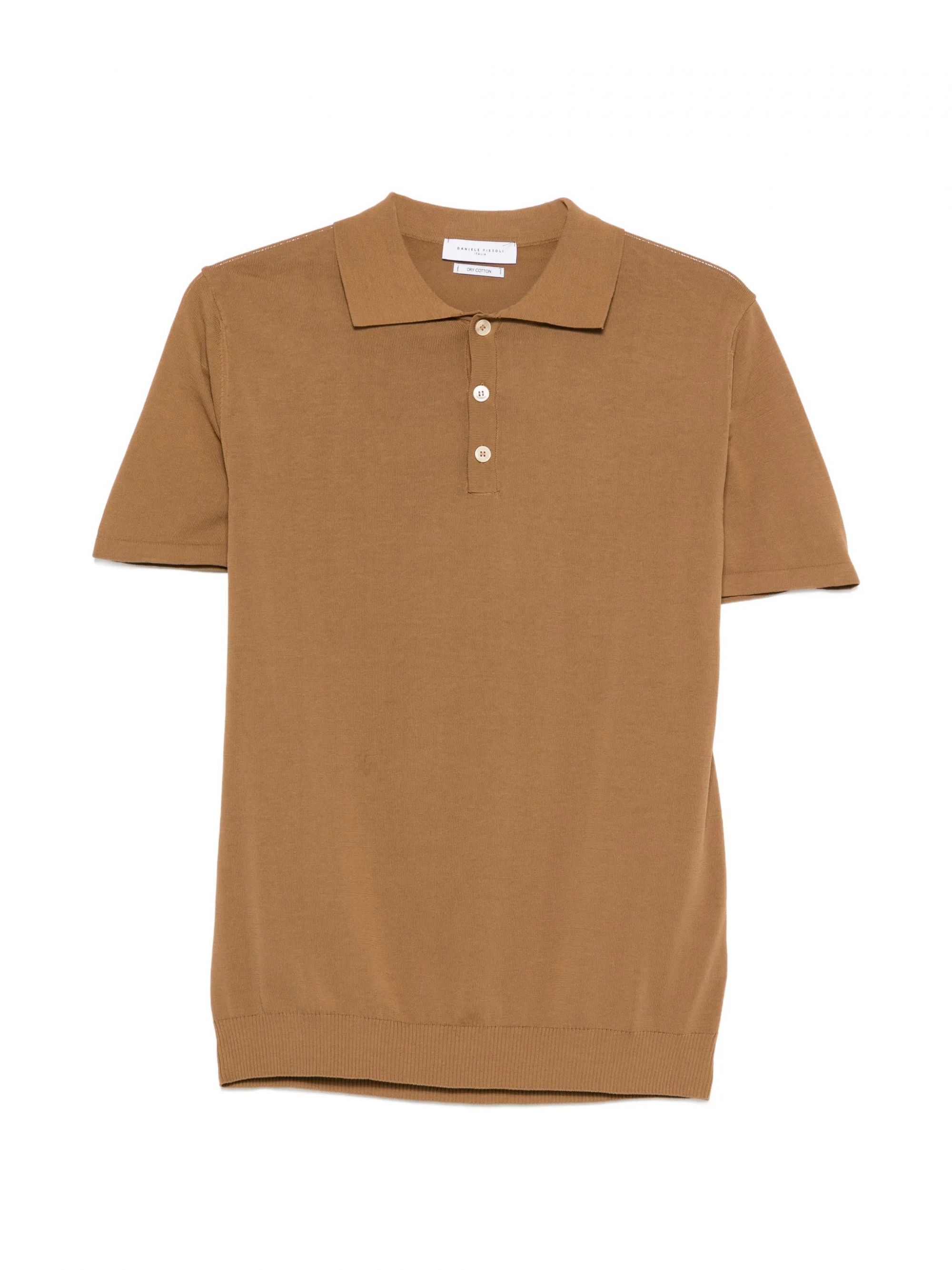 POLO M/CORTA COTTON CREPE RHUM #35 DANIELE FIESOLI Maglieria 0305