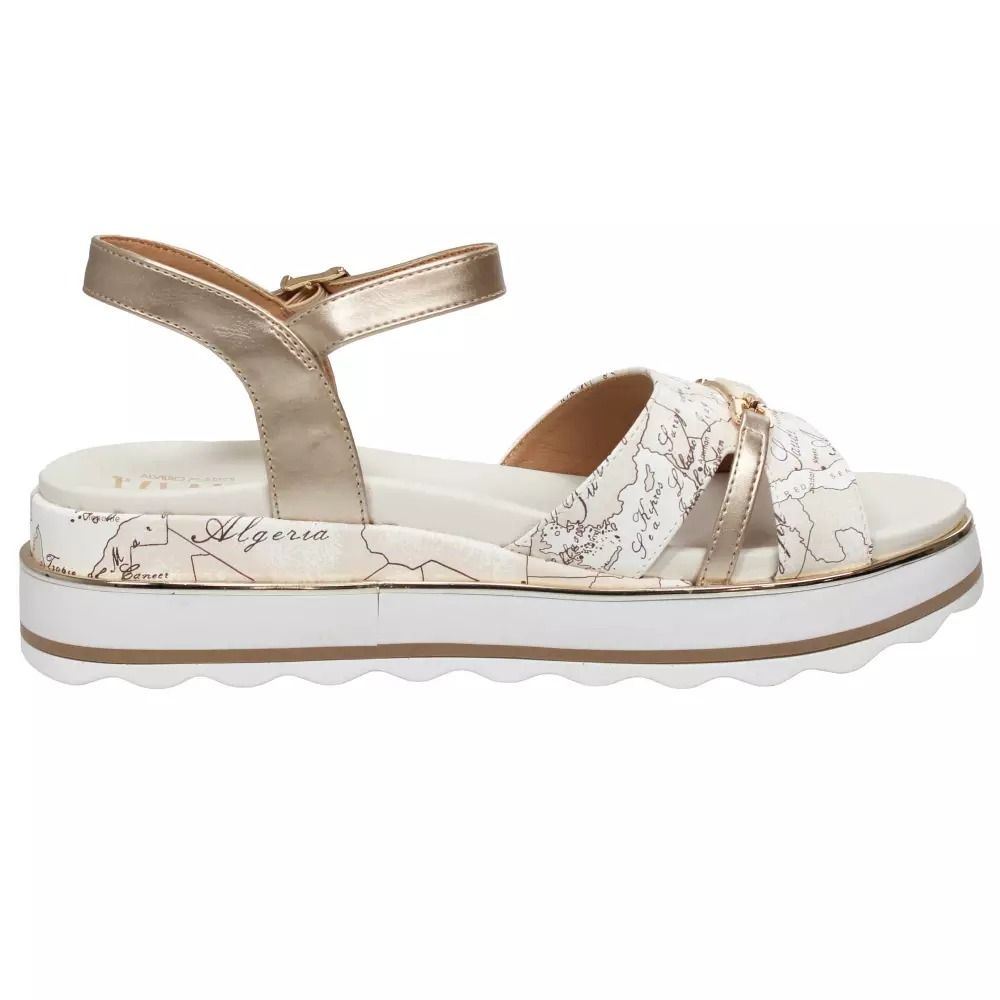 SANDALO GEO LATTE/PLATINO #X132 ALVIERO MARTINI KIDS Scarpe 2466 0371 X132