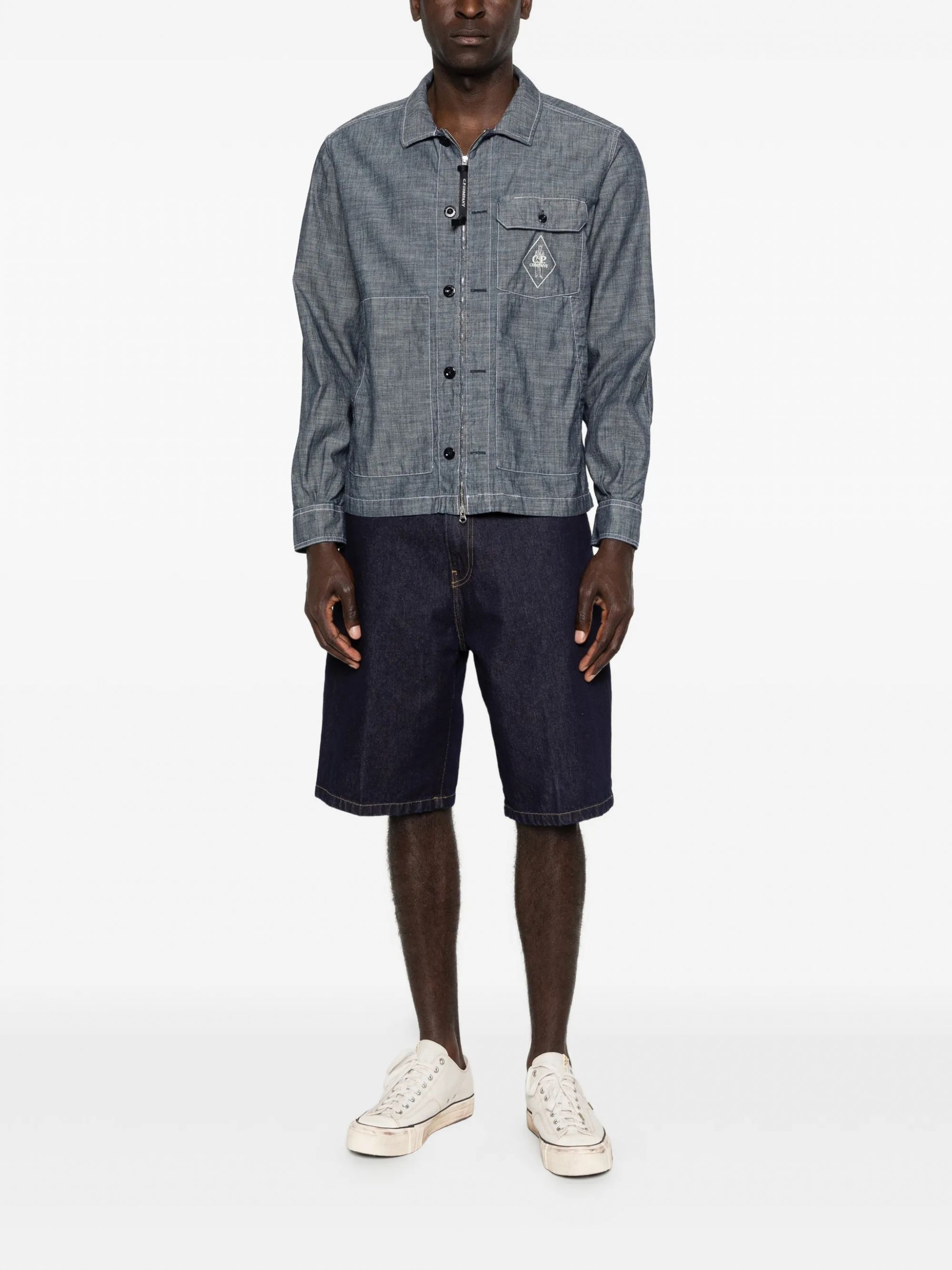 SHIRTS LONG SLEEVE IN CHAMBRAY #D17 C.P. COMPANY Camicie 20CMSH195A110065W