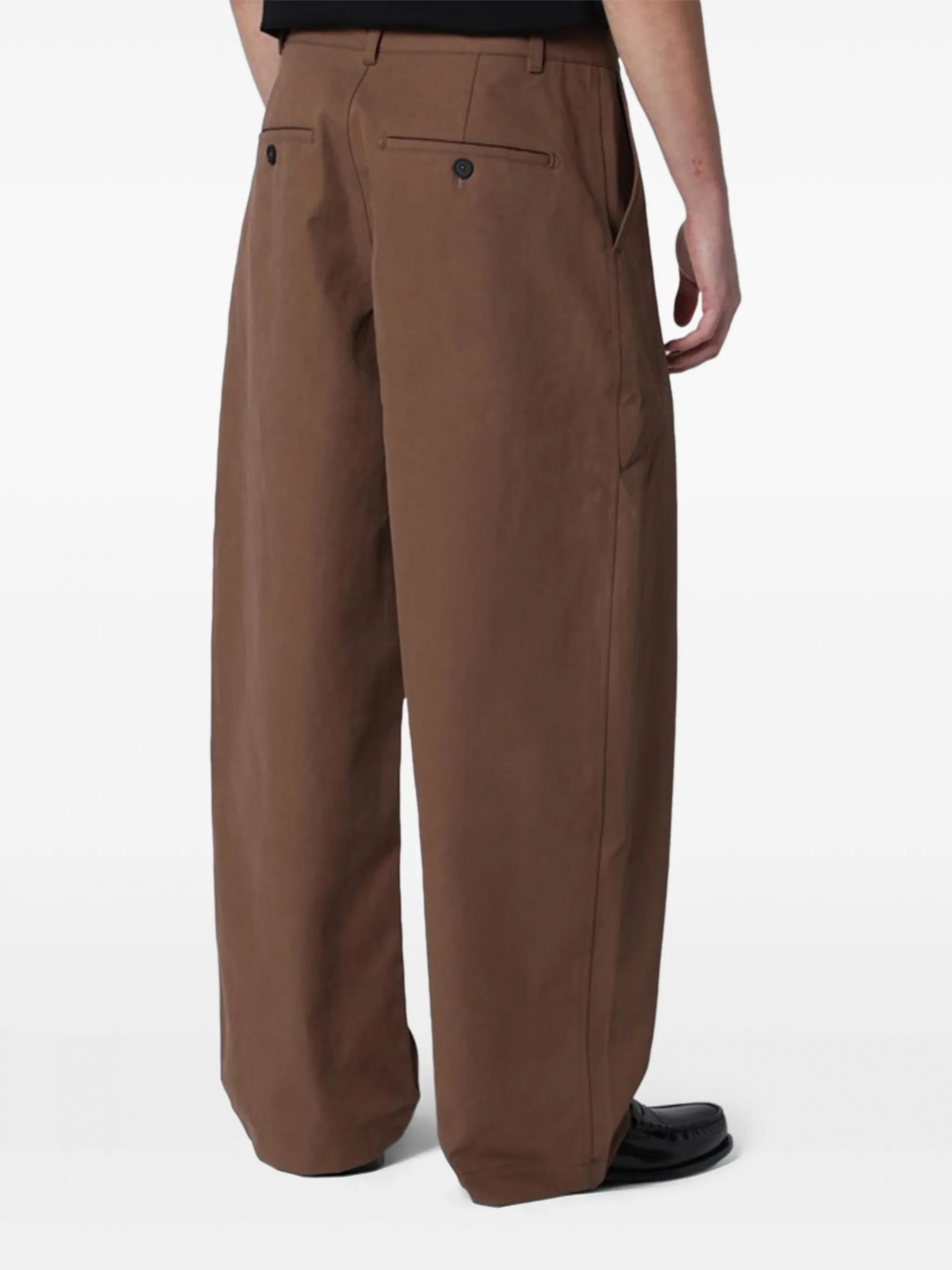 CURLVED LEG PANT #CAPUCIN STUDIO NICHOLSON Pantaloni BOSWORTH SNM 1297