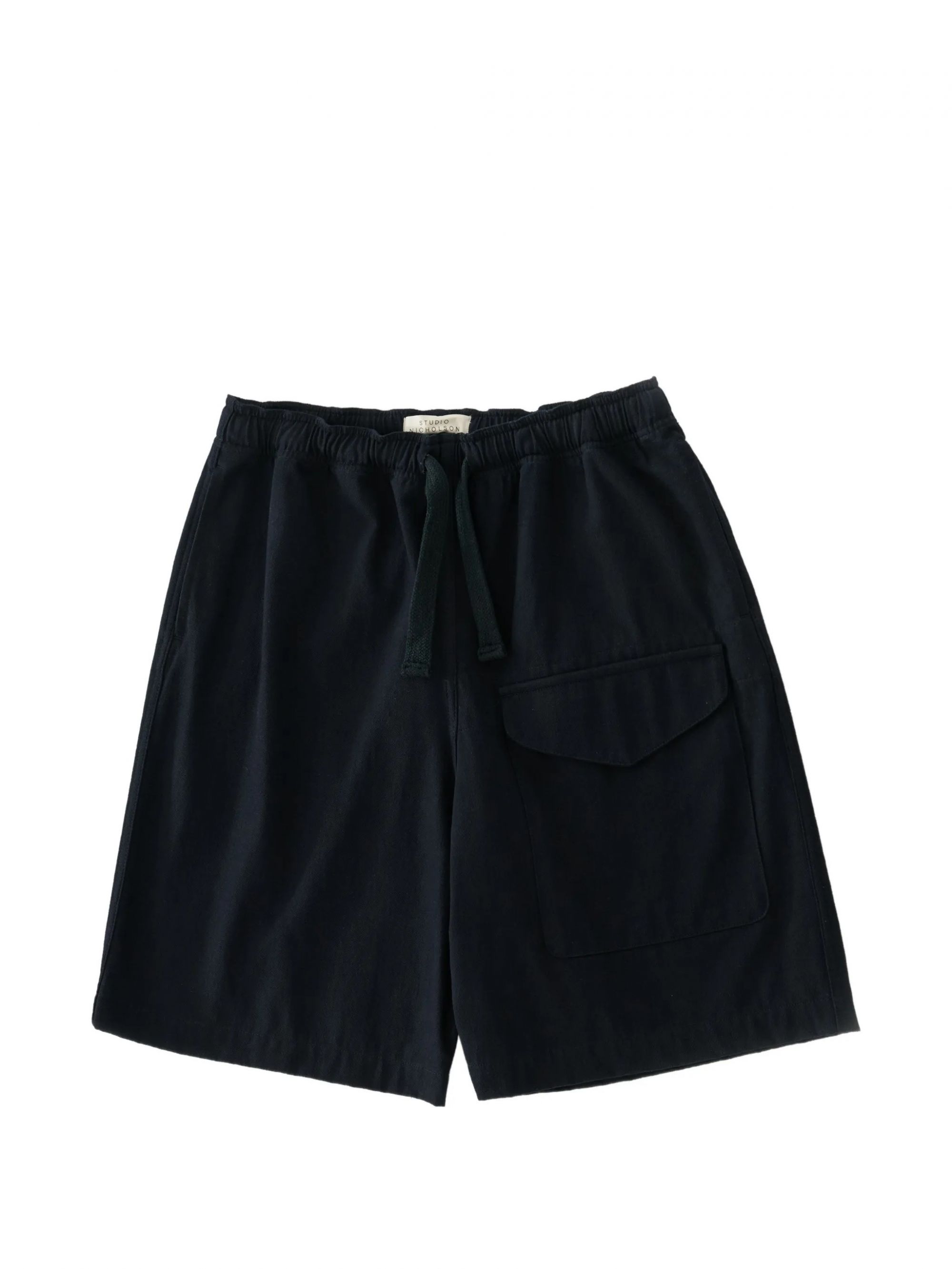 PATCH POCKET DRAWSTRING SHORT #INDIGO STUDIO NICHOLSON Shorts IKARIA SNM 1470