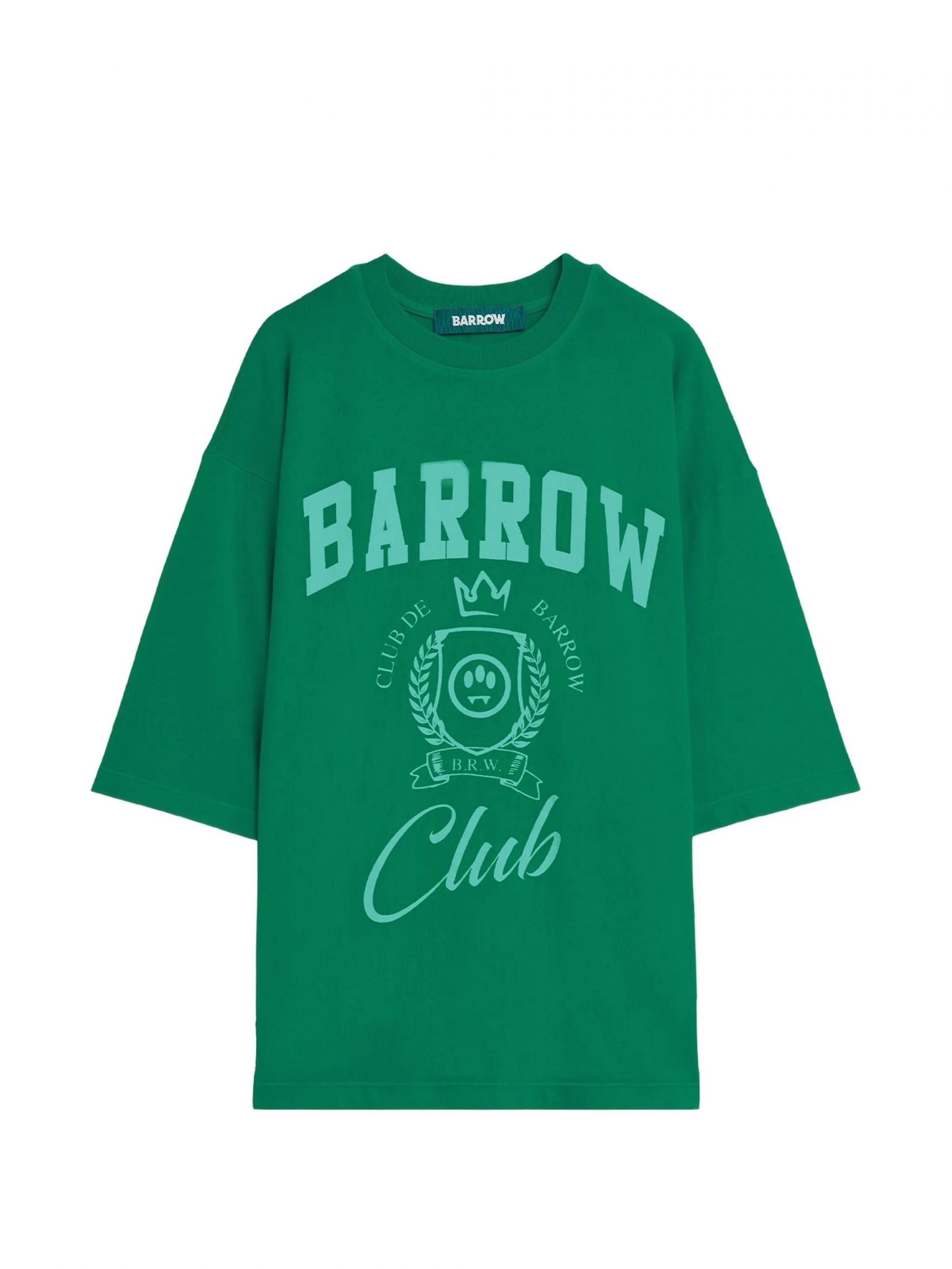 JERSEY T-SHIRT UNISEX VERDE/GREEN #080 BARROW T-shirt S6BWUATH019