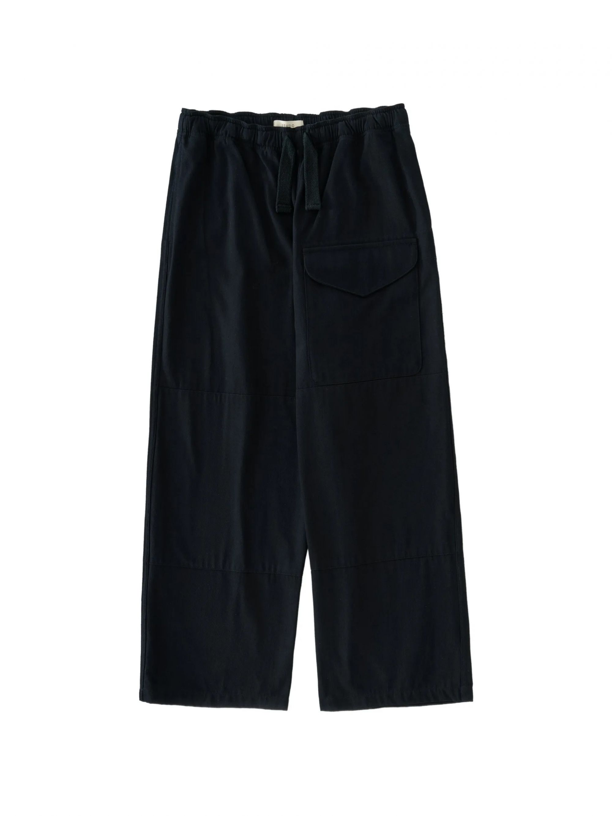 PATCH POCKET DRAWSTRING PANT #INDIGO STUDIO NICHOLSON Pantaloni NAVASNM1469SLUBCOTTONTWILLINDIGO