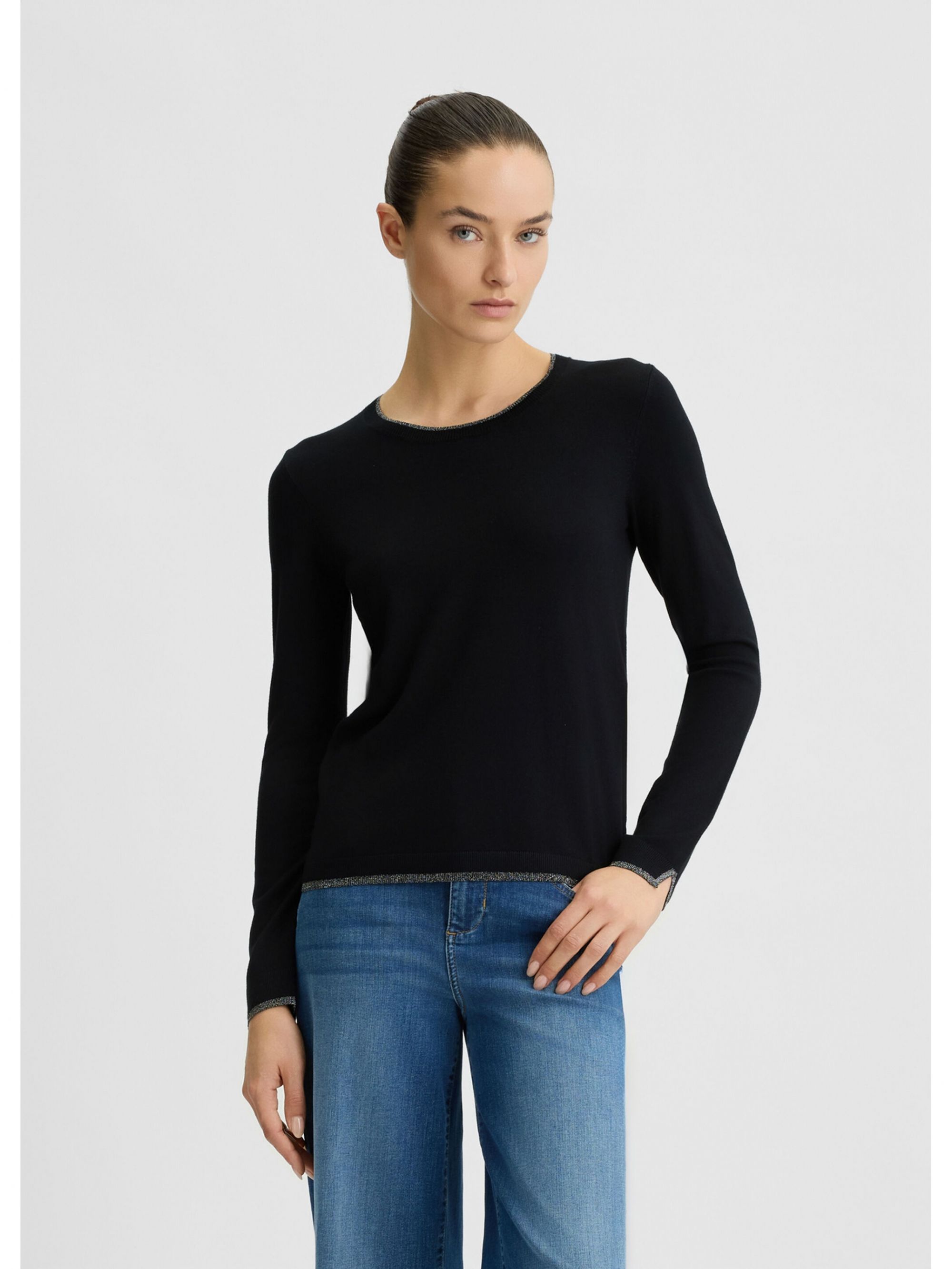 ECS MAGLIA CHIUSA M/L NERO #22222 LIU JO Maglieria WXX055MS49I 22222