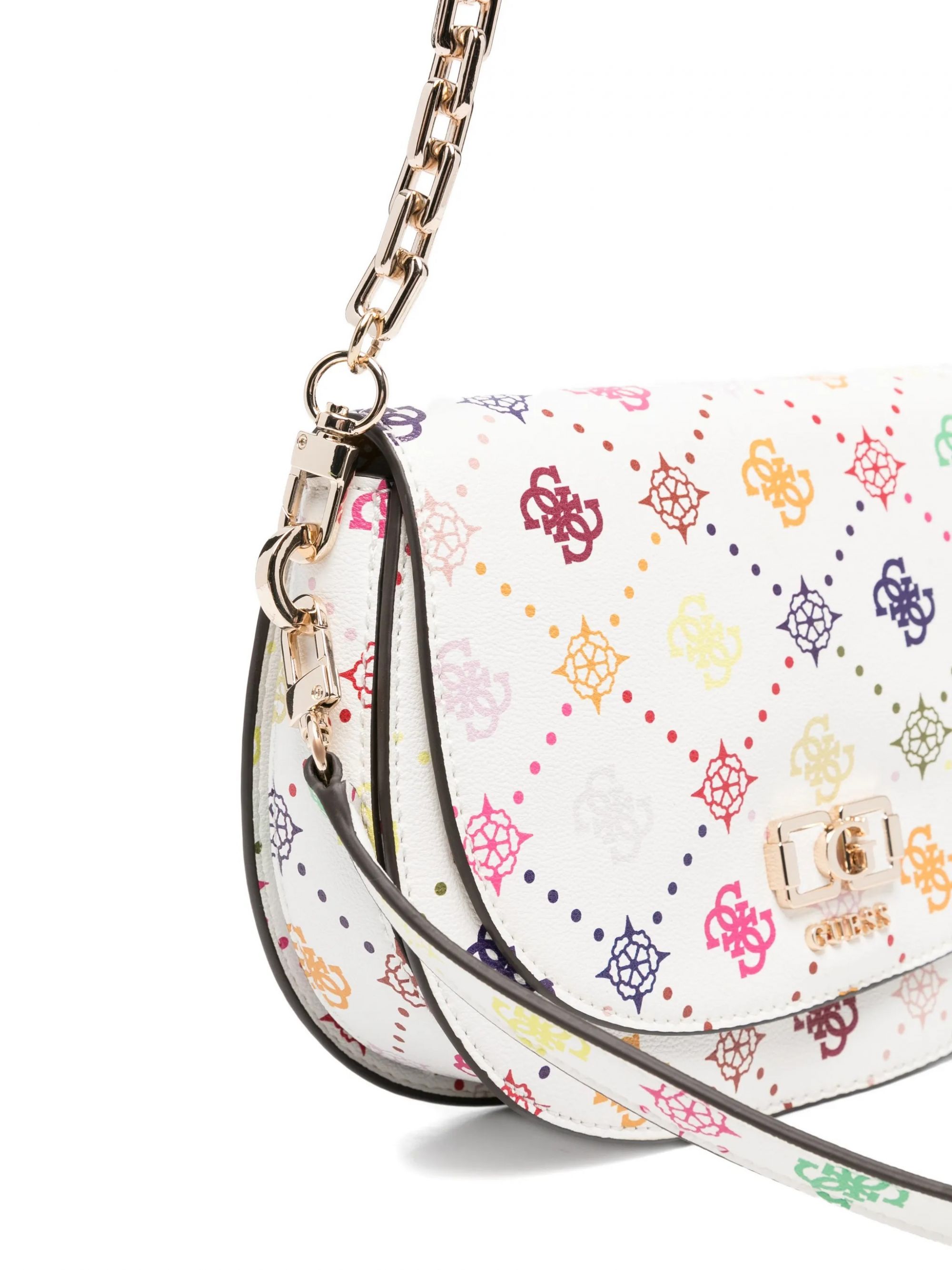 EMELIE LOGO FLAP SHOULDER BAG #MULTI LOGO GUESS  Borse HWGM99 28200 MUO