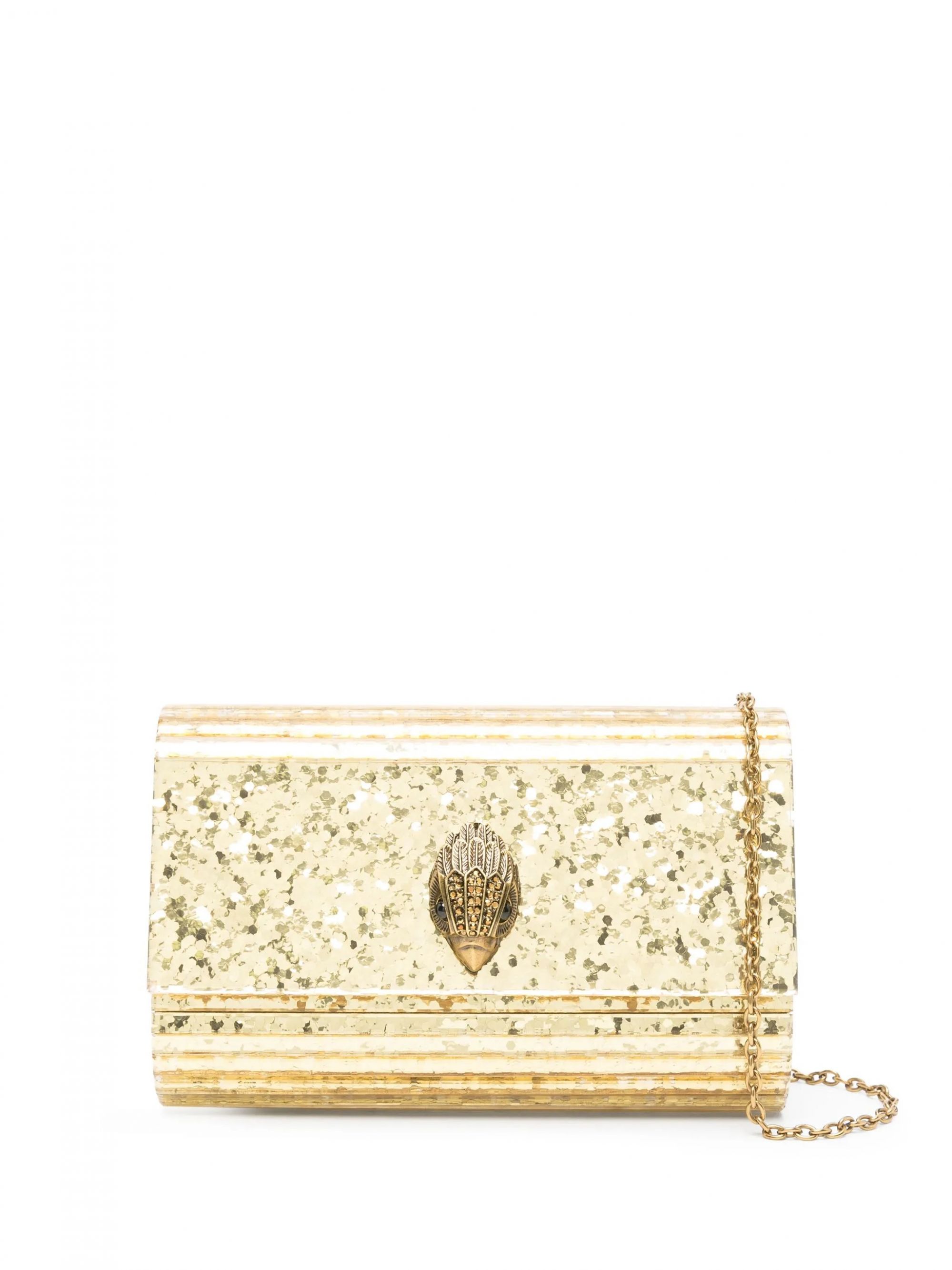 PARTY EAGLE CLUTCH DRENCH #GOLD KURT GEIGER LONDON Borse 8764061979