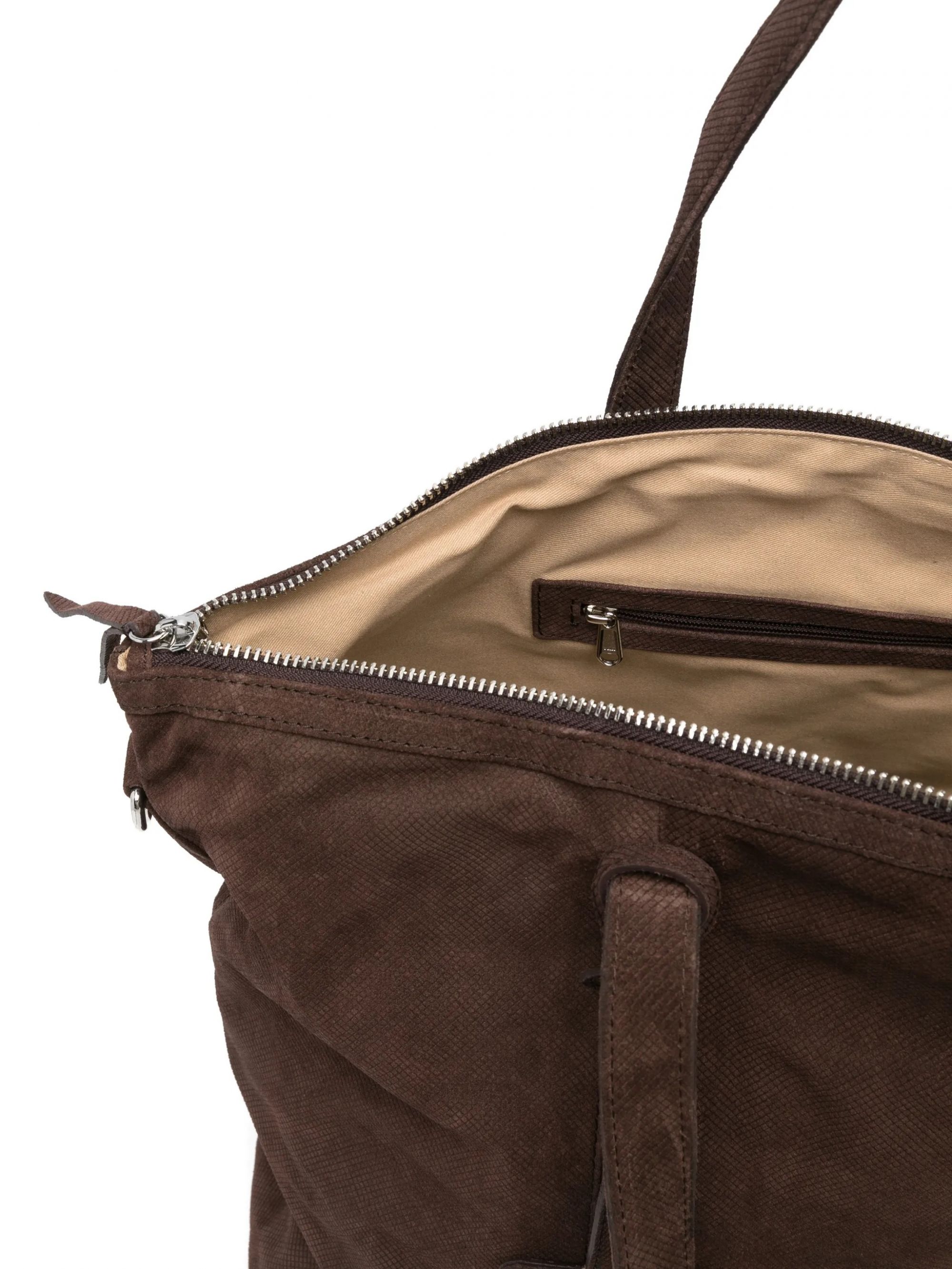 DIAMON SUEDE DARK BROWN #06 LEATHER AUTHORITY Borse JUAN