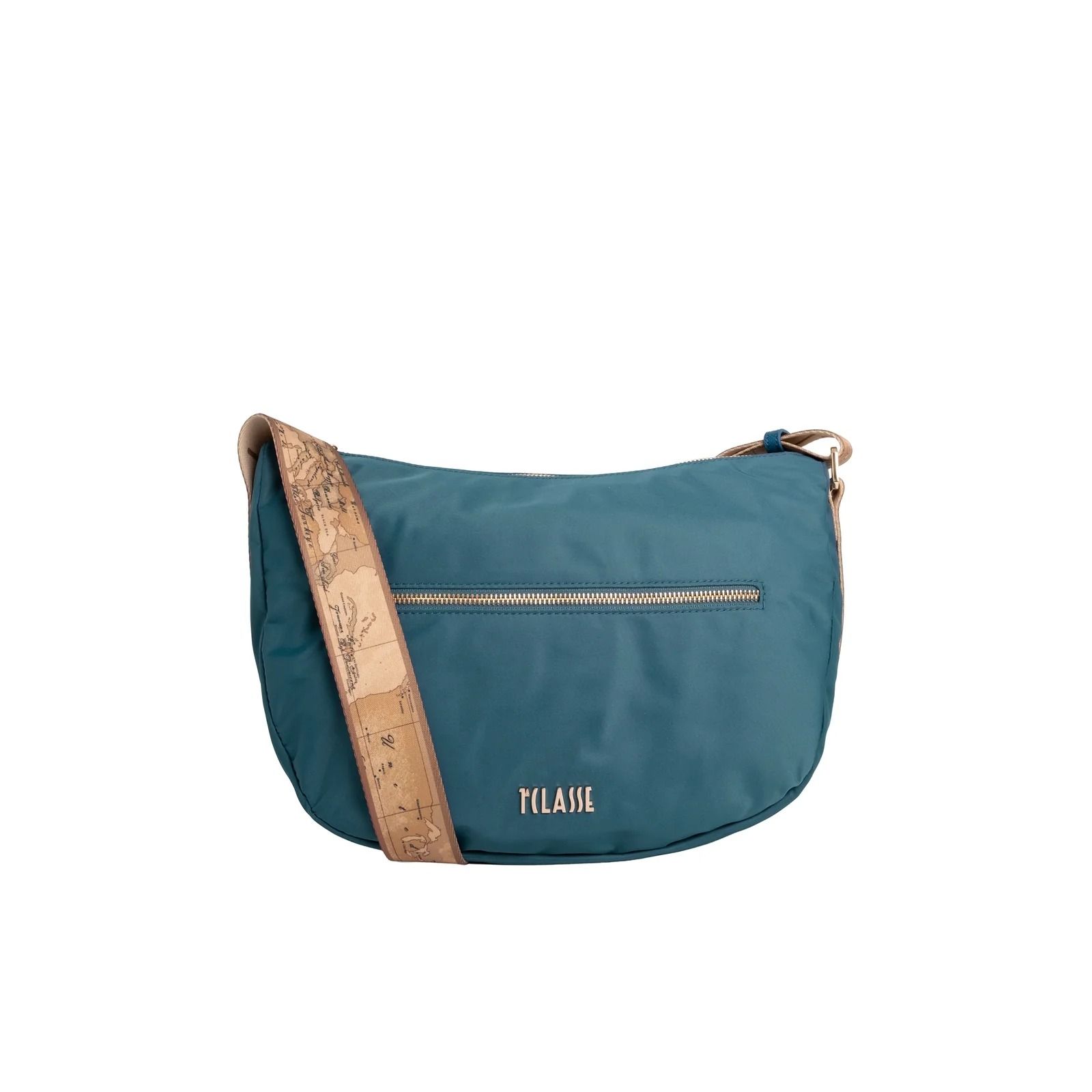 TRACOLLA MEZZALUNA GRANDE BLU #0136 ALVIERO MARTINI Borse LB84 9762 0136