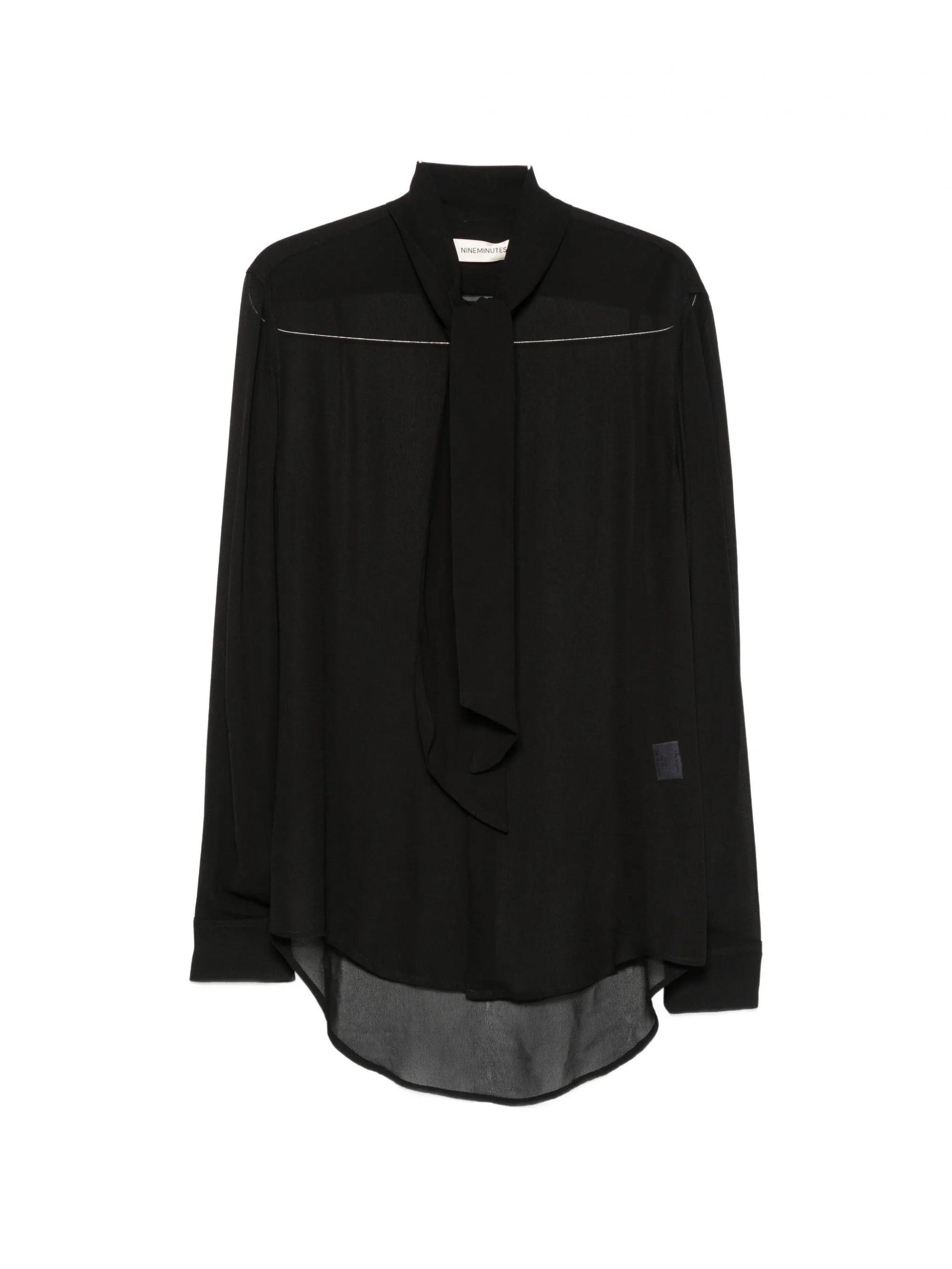 CAMICIA #BLACK NINE MINUTES Shirt THE LET IT BE GEORGETTE