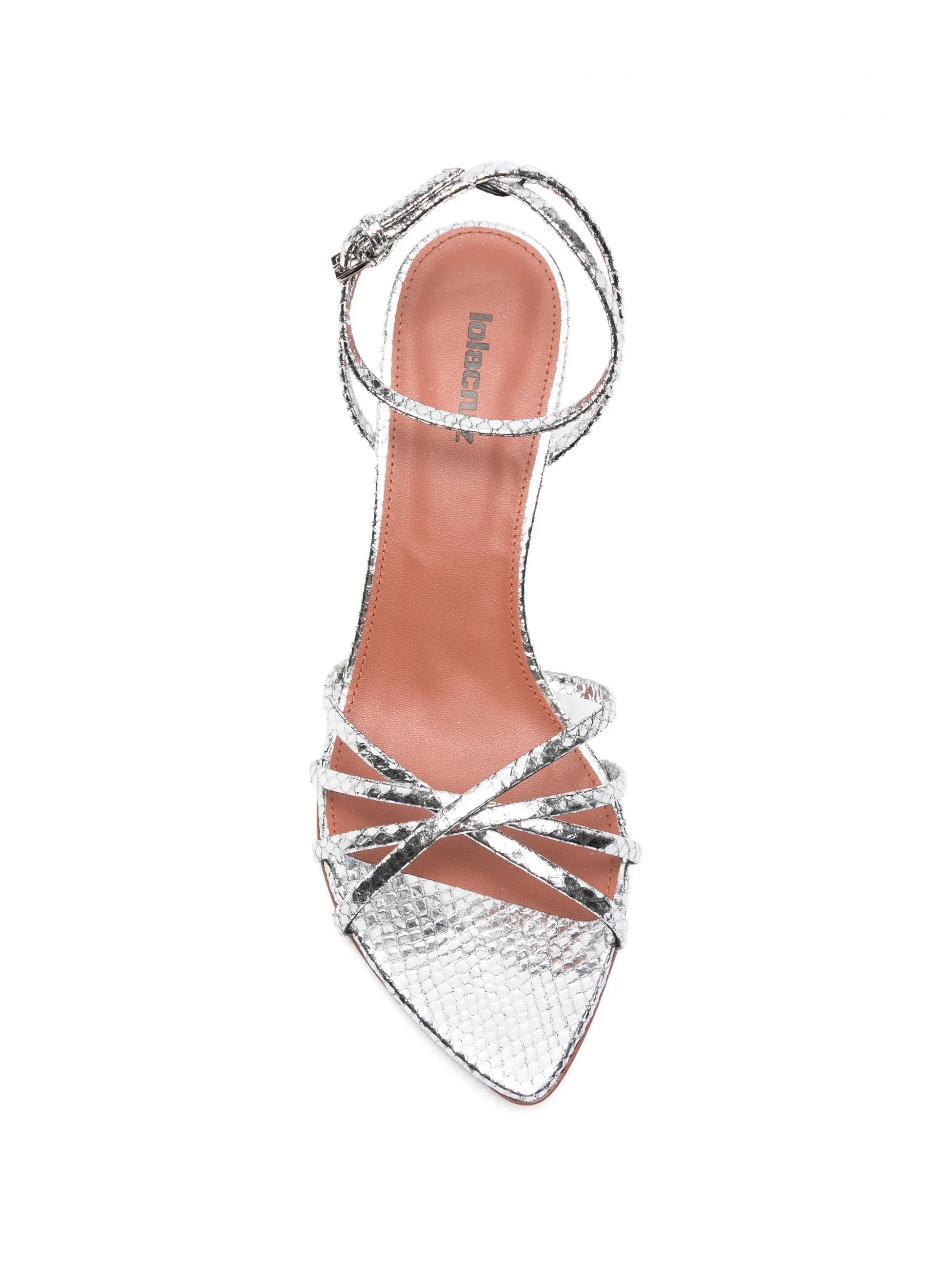 SANDALIAS TACON #PLATA LOLA CRUZ Scarpe 121Z51BK