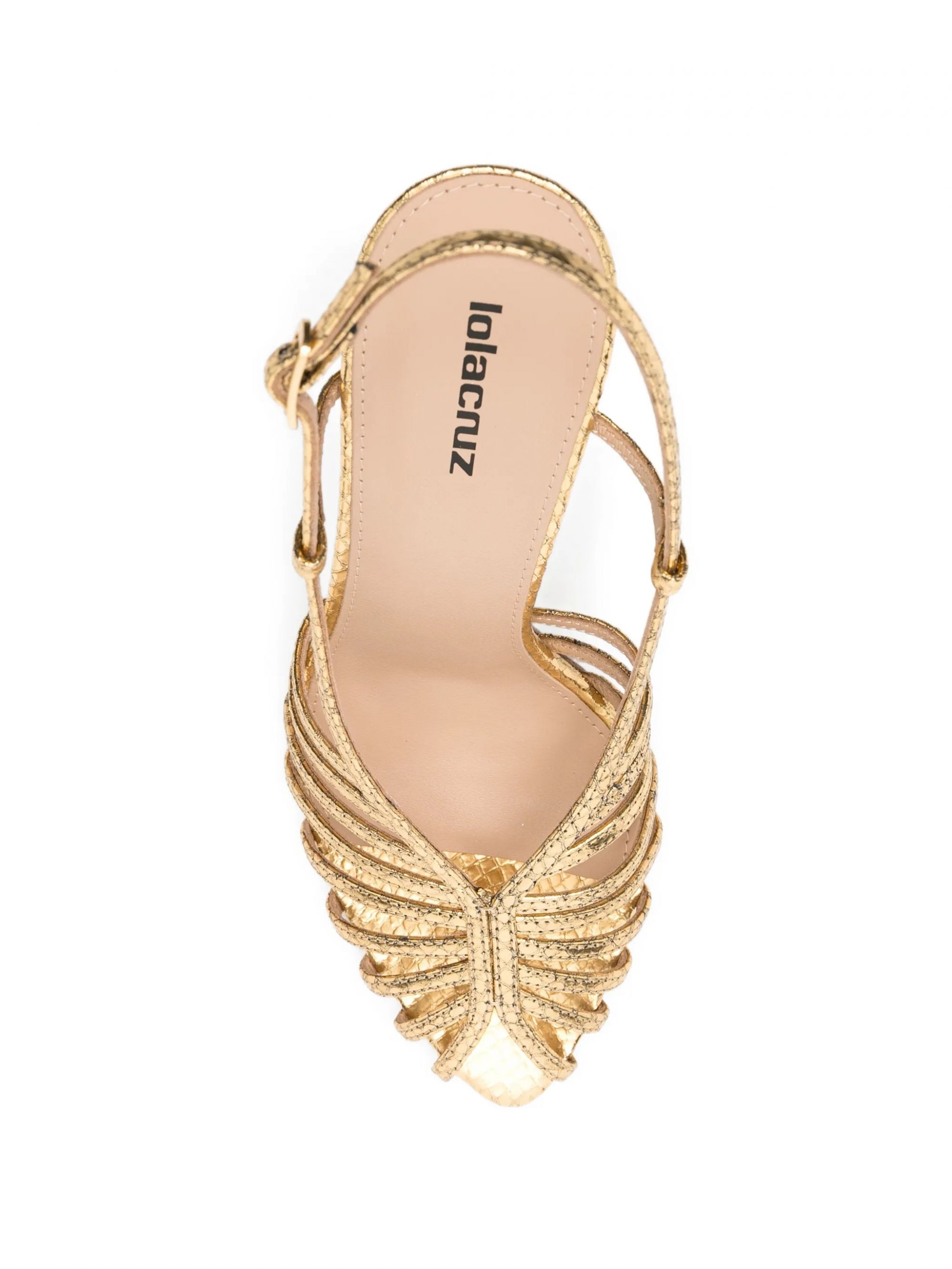 SANDALIAS TACON #ORO LOLA CRUZ Shoes 133Z51BK