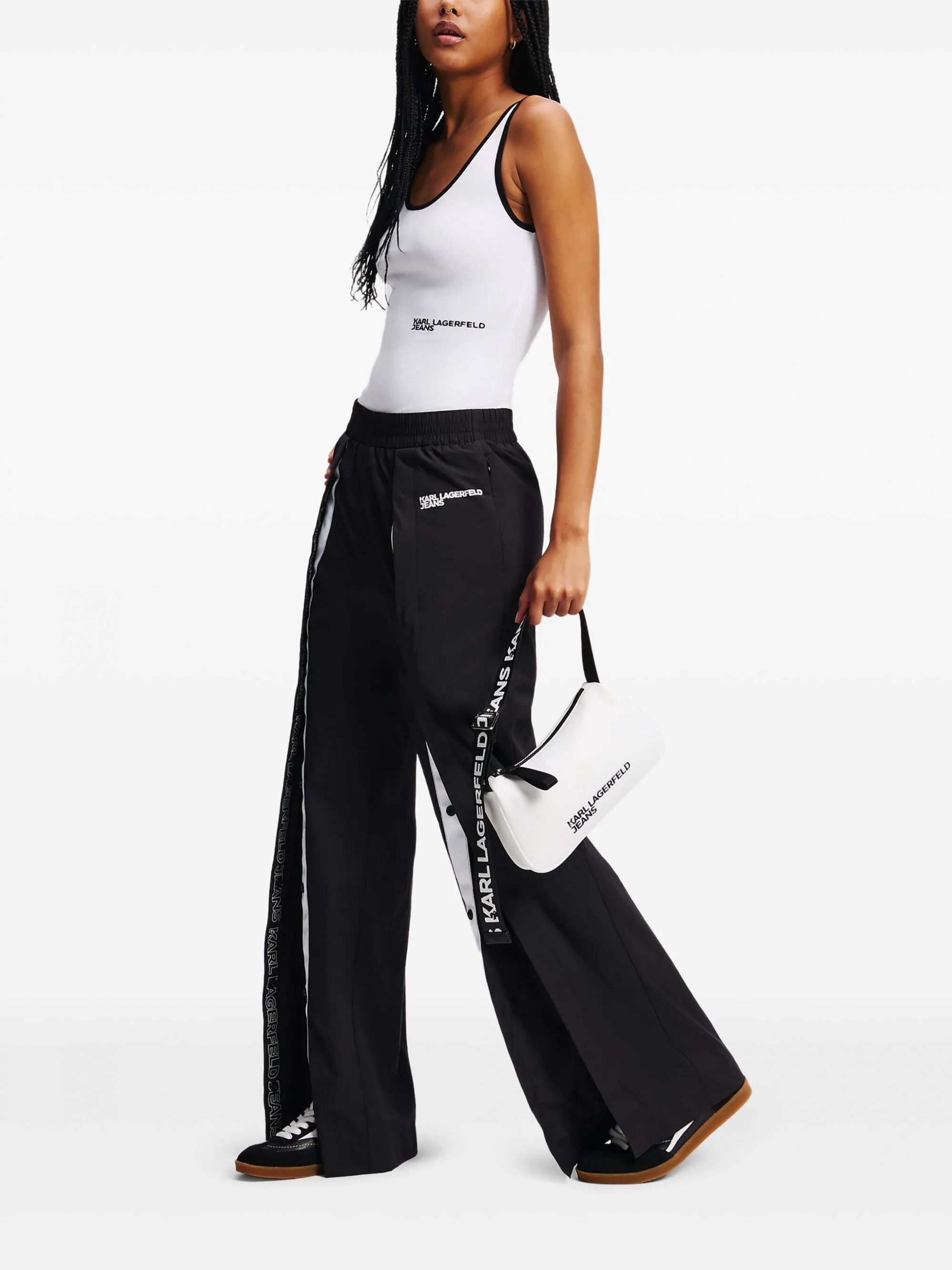 KLJ RIBBED BODY WHITE #100 KARL LAGERFELD Top A2W17021100