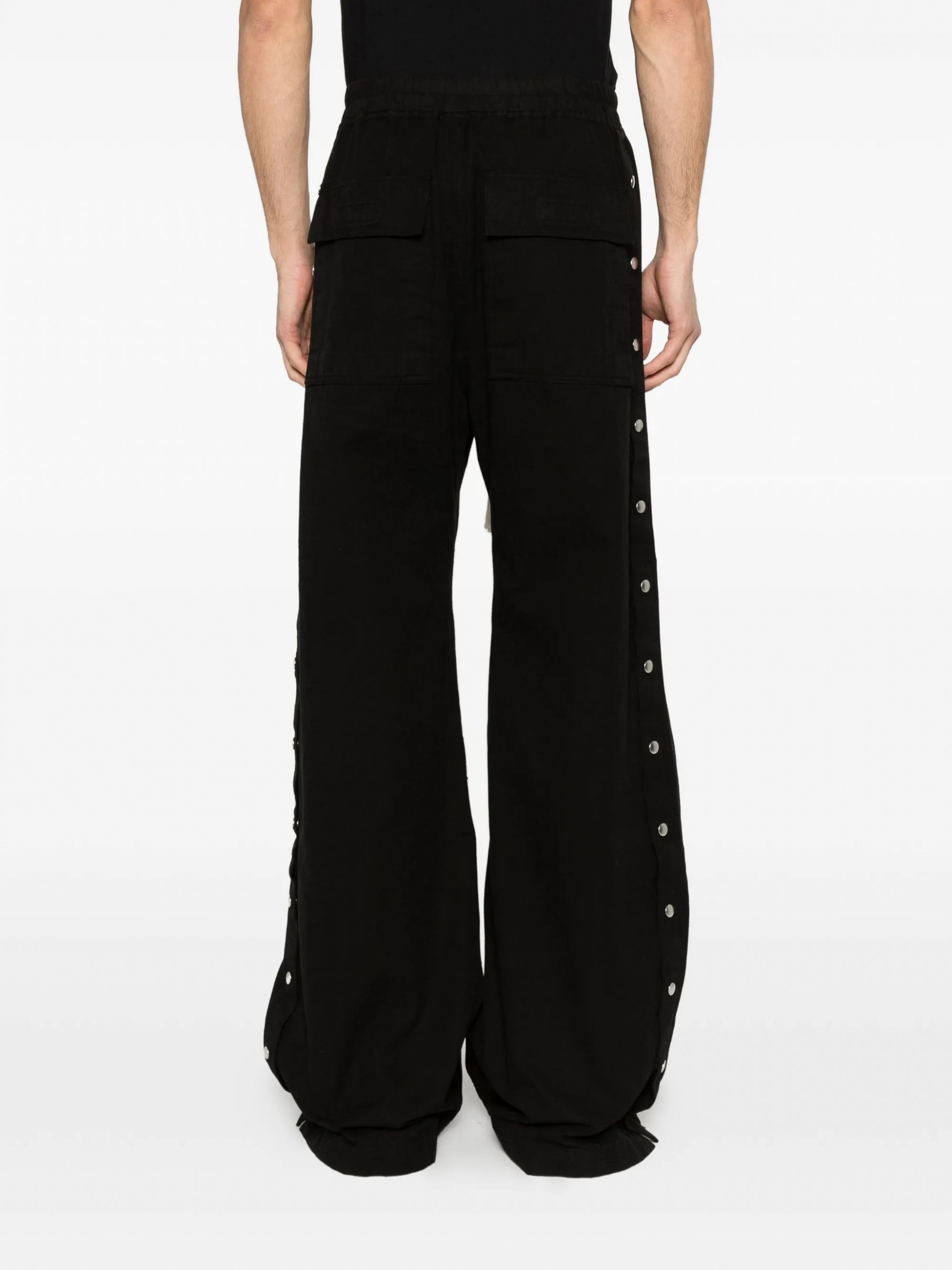 WIDE PUSHER PANTS BLACK #09 RICK OWENS DRKSHW Pantaloni DU01F4393CVS