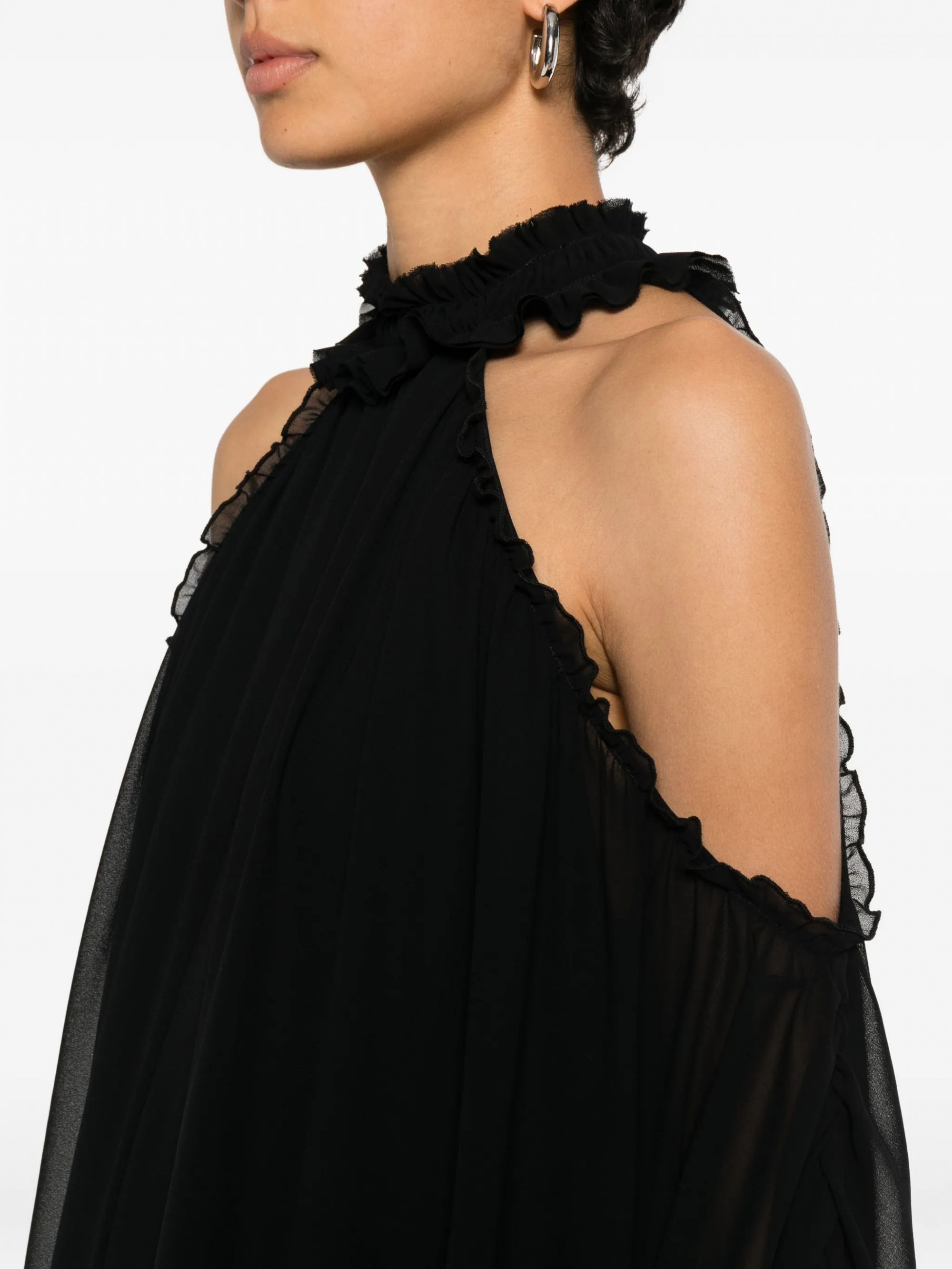 MINI DRESS TESSA BLACK VINYL #01299 ANIYE BY Vestiti 185216