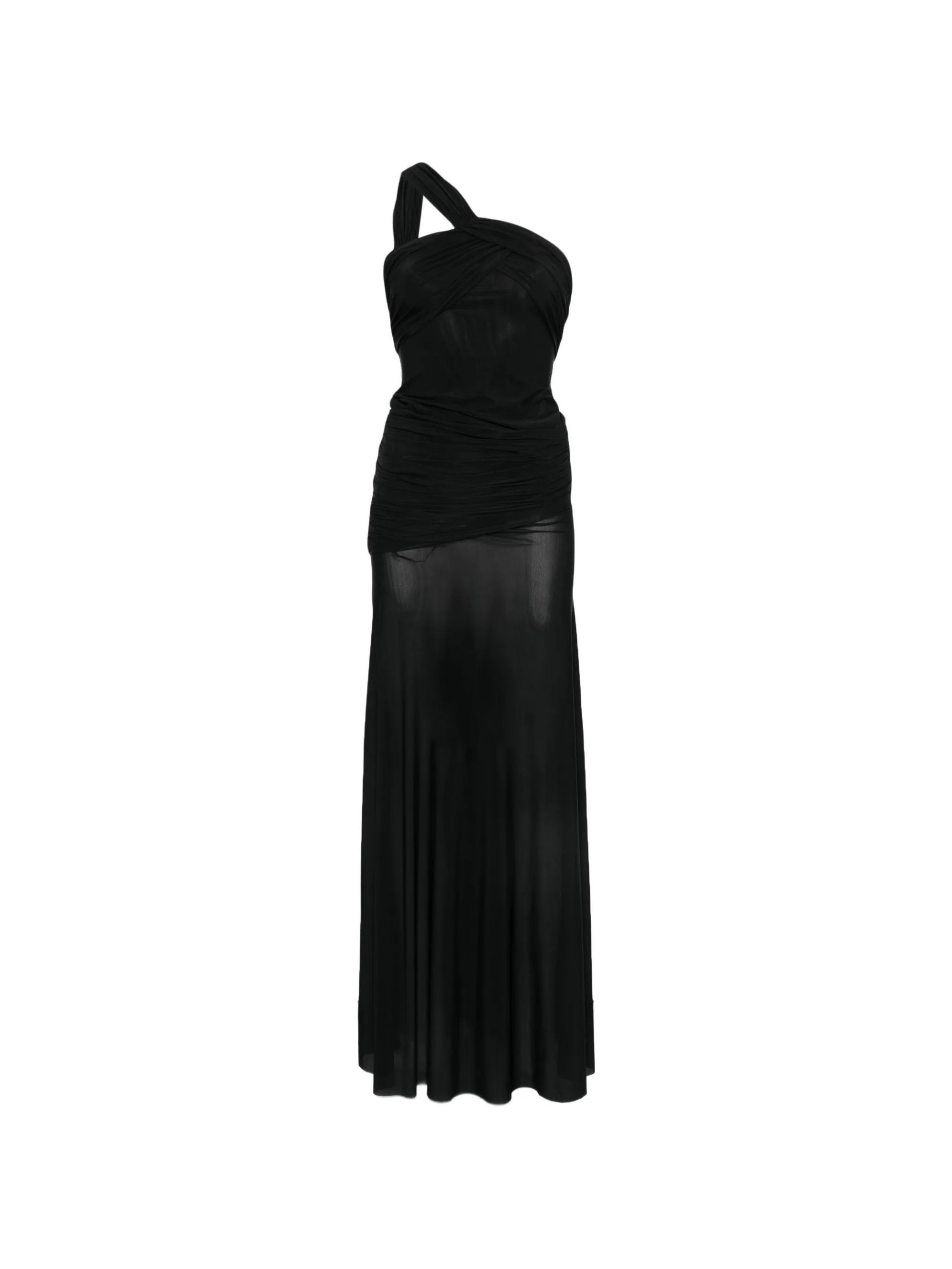 LONG DRESS XENA BLACK VINYL #01299 ANIYE BY Vestiti 185123