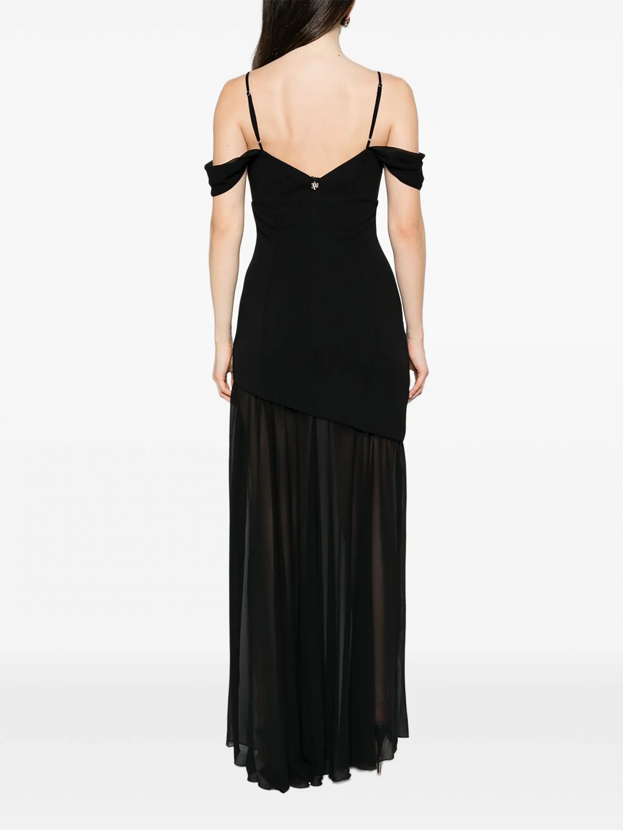 LONG DRESS TEODORA BLACK VINYL #01299 ANIYE BY Vestiti 185124