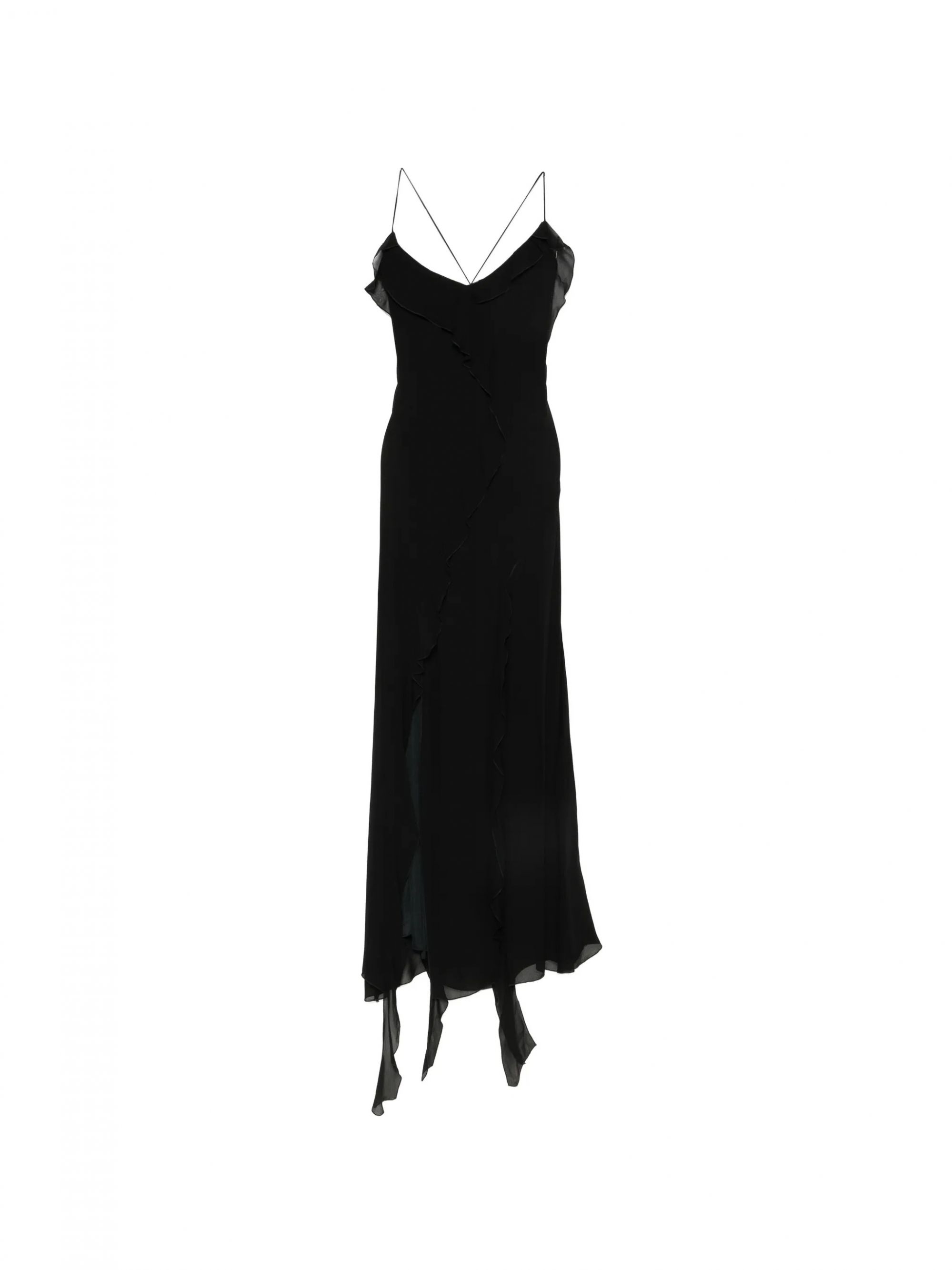 LONG DRESS MARIAN BLACK VINYL #01299 ANIYE BY Vestiti 185307