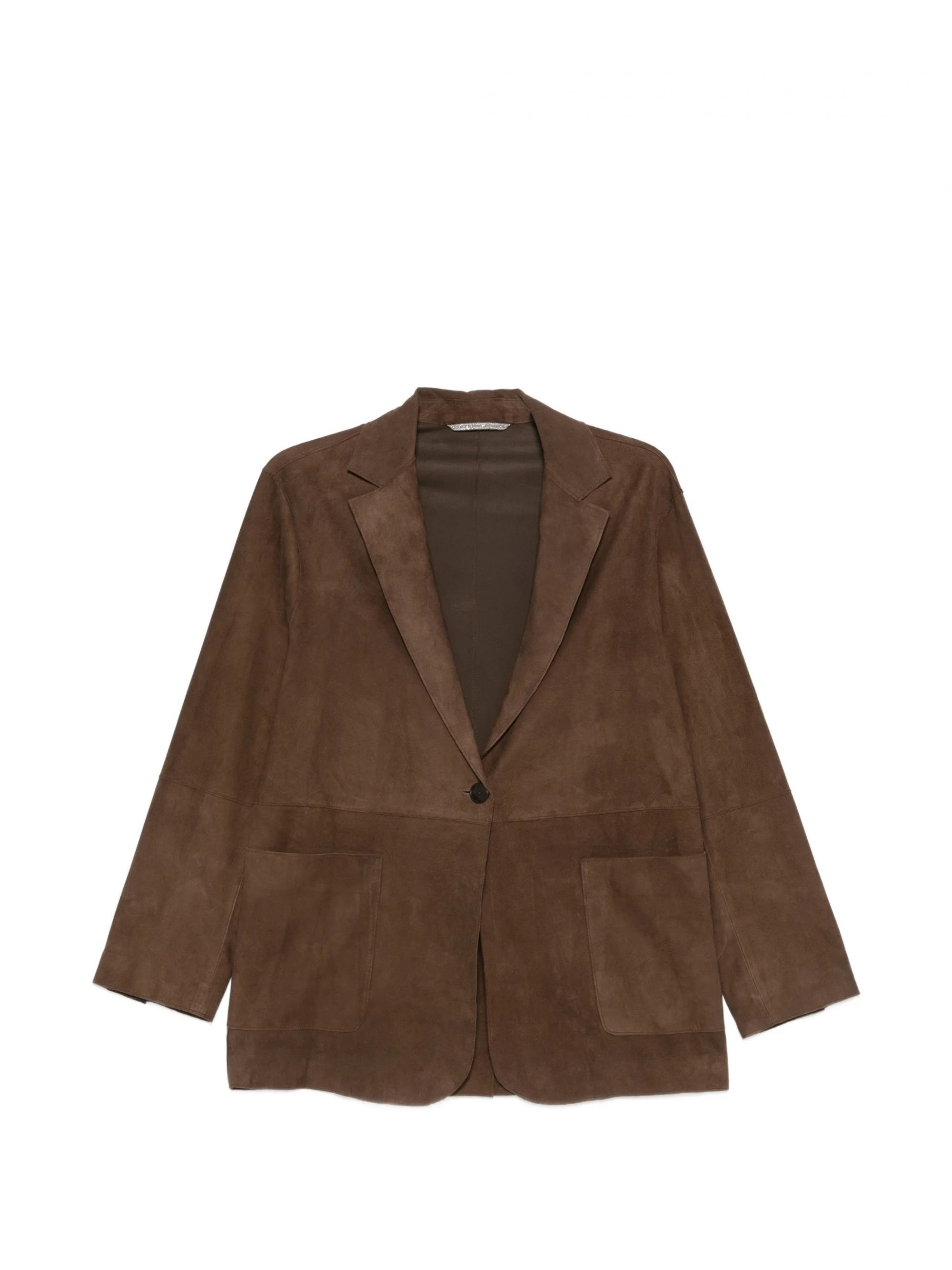 BONNIE FUSED SUEDE PECAN #126 LEATHER AUTHORITY Capispalla BONNIE