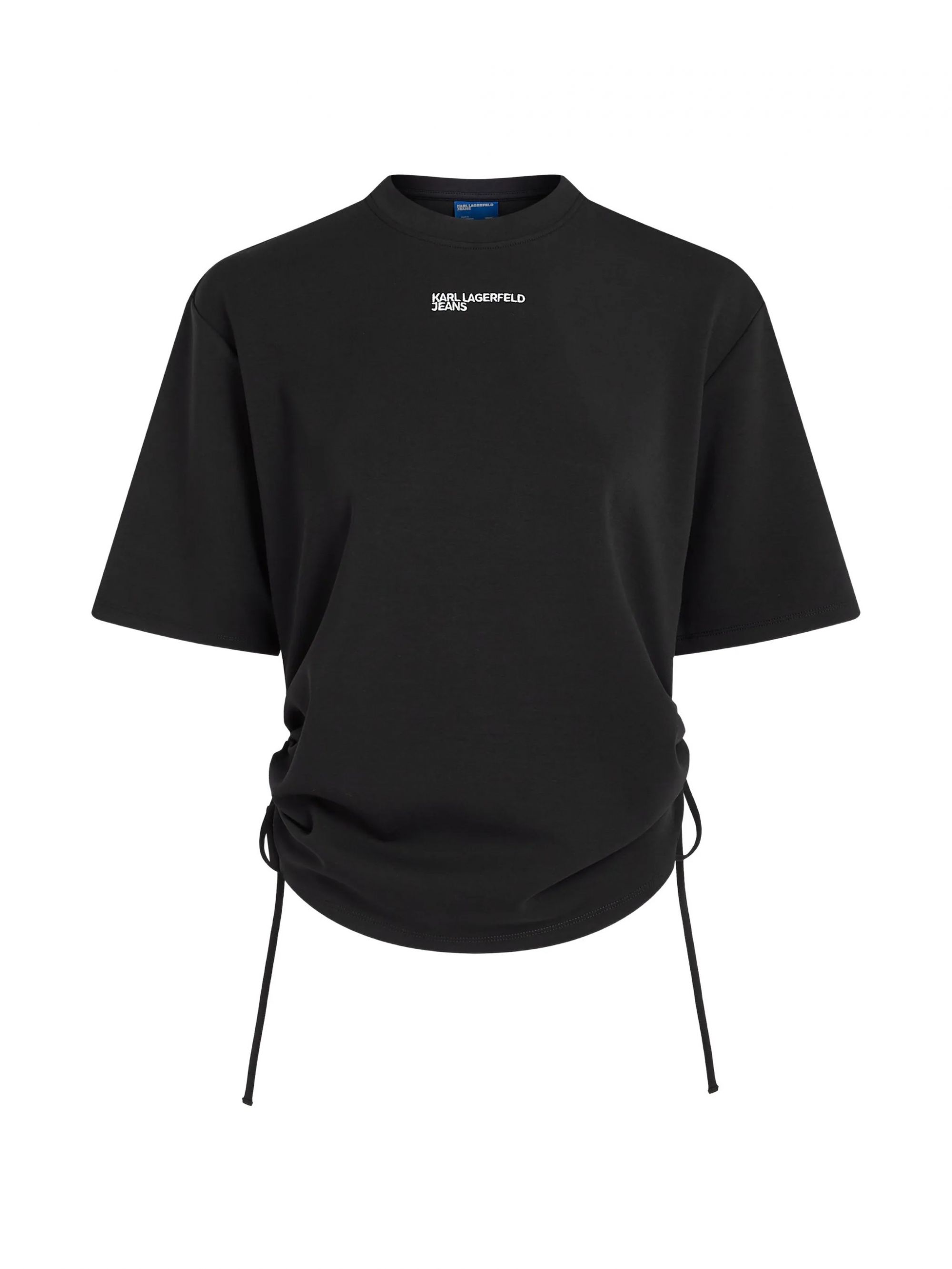 KLJ REG TIE DETAIL TEE BLACK #999 KARL LAGERFELD T-shirt B2W17074999