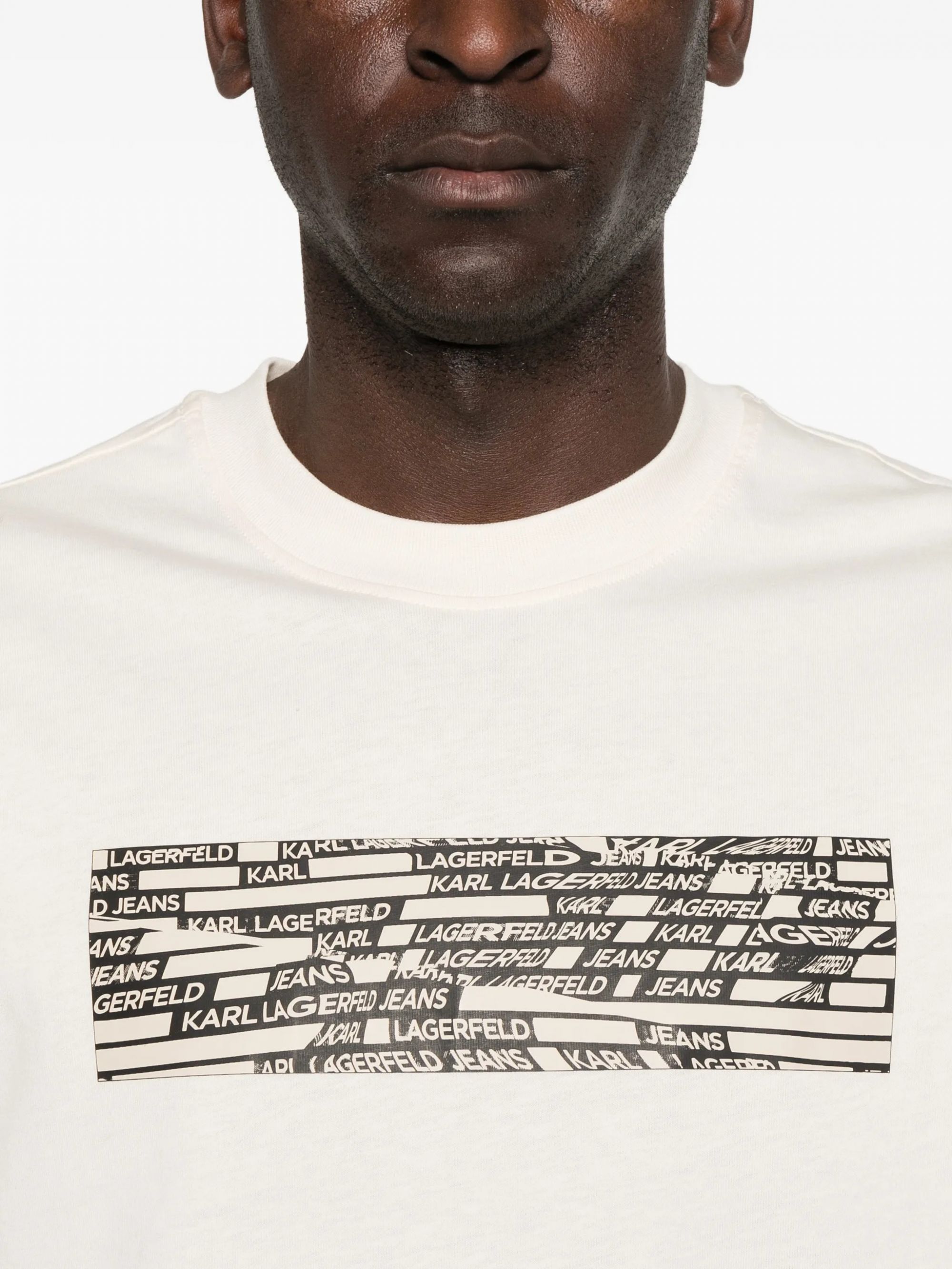 KLJ REG SS TAPE LOGO TEE WHITECAP GREY #1EY KARL LAGERFELD T-shirt B2M170531EY