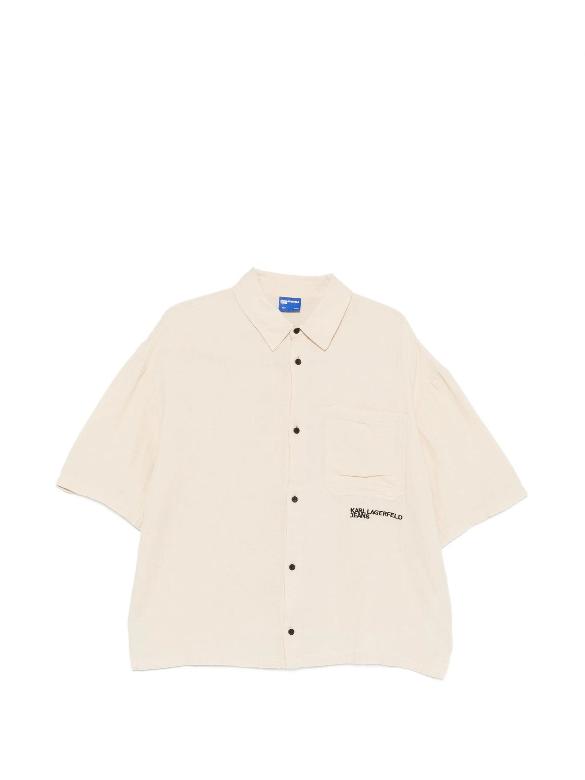 KLJ SS CRINKLED SHIRT WHITECAP GREY #1EY KARL LAGERFELD Camicie B2M160121EY