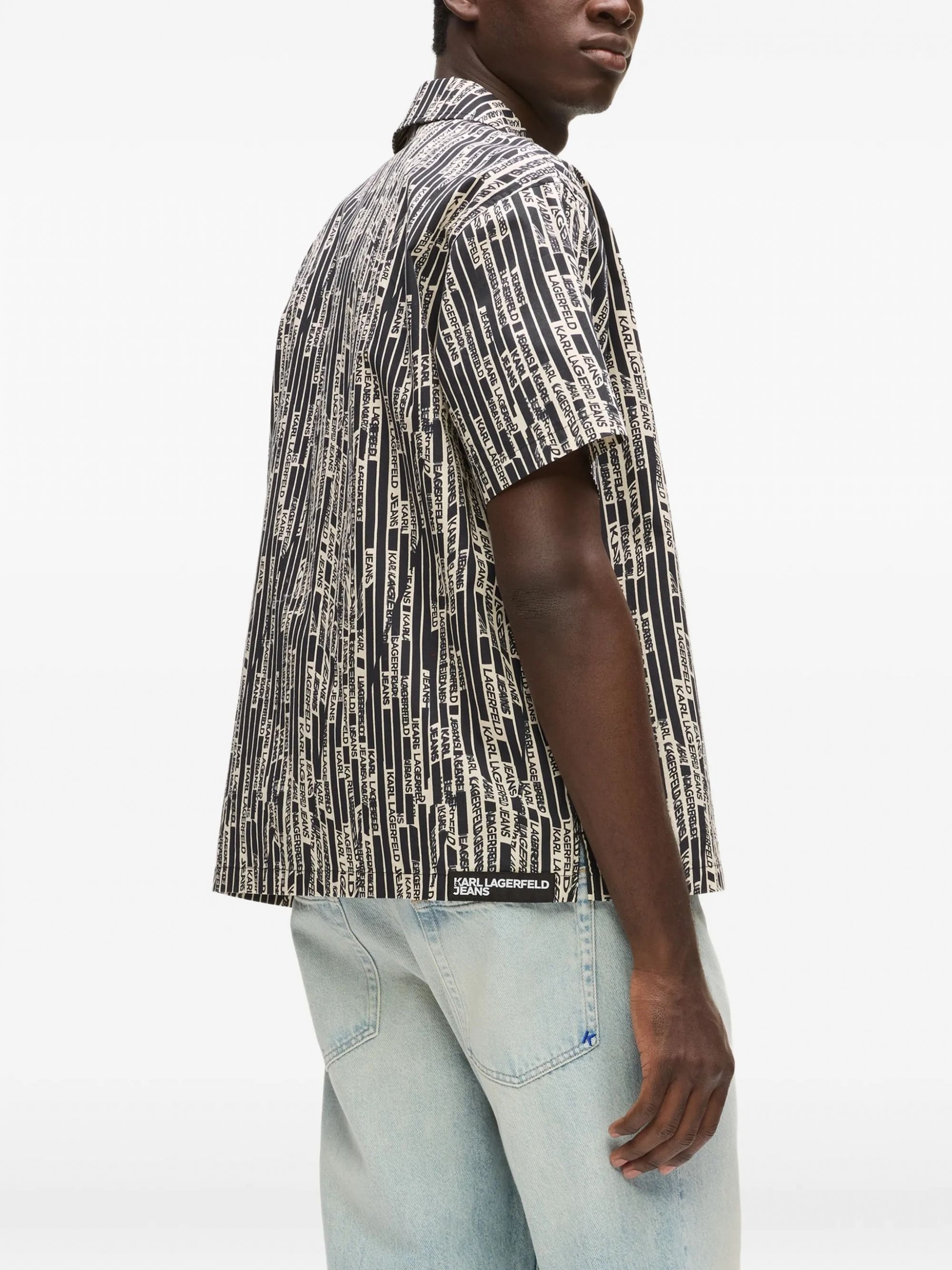 KLJ SS AOP SHIRT LINEAR LOGO AOP #1IJ KARL LAGERFELD Camicie B2M160111IJ