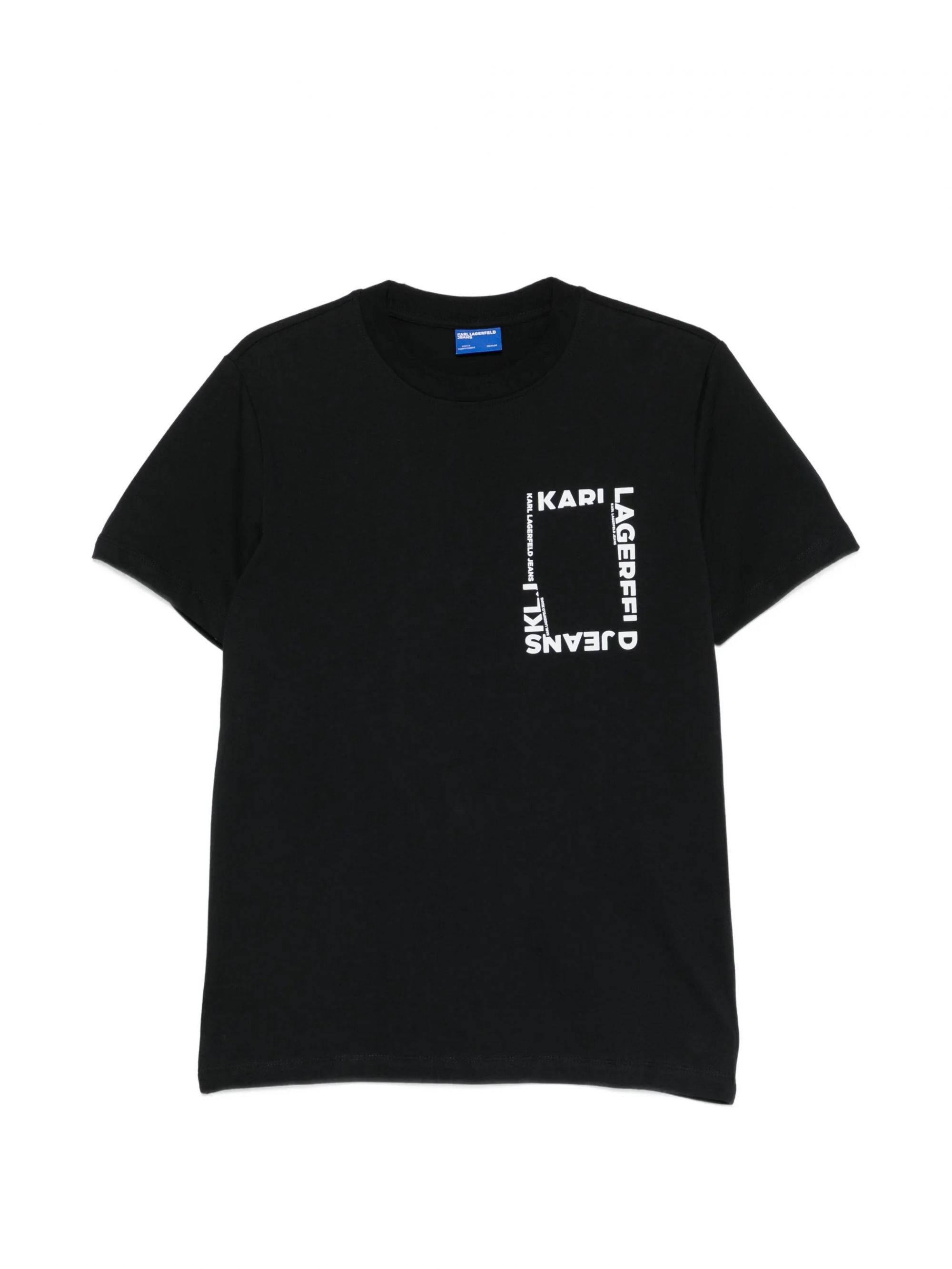 KLJ SLIM SS FRAME LOGO TEE BLACK #999 KARL LAGERFELD T-shirt B2M17046999