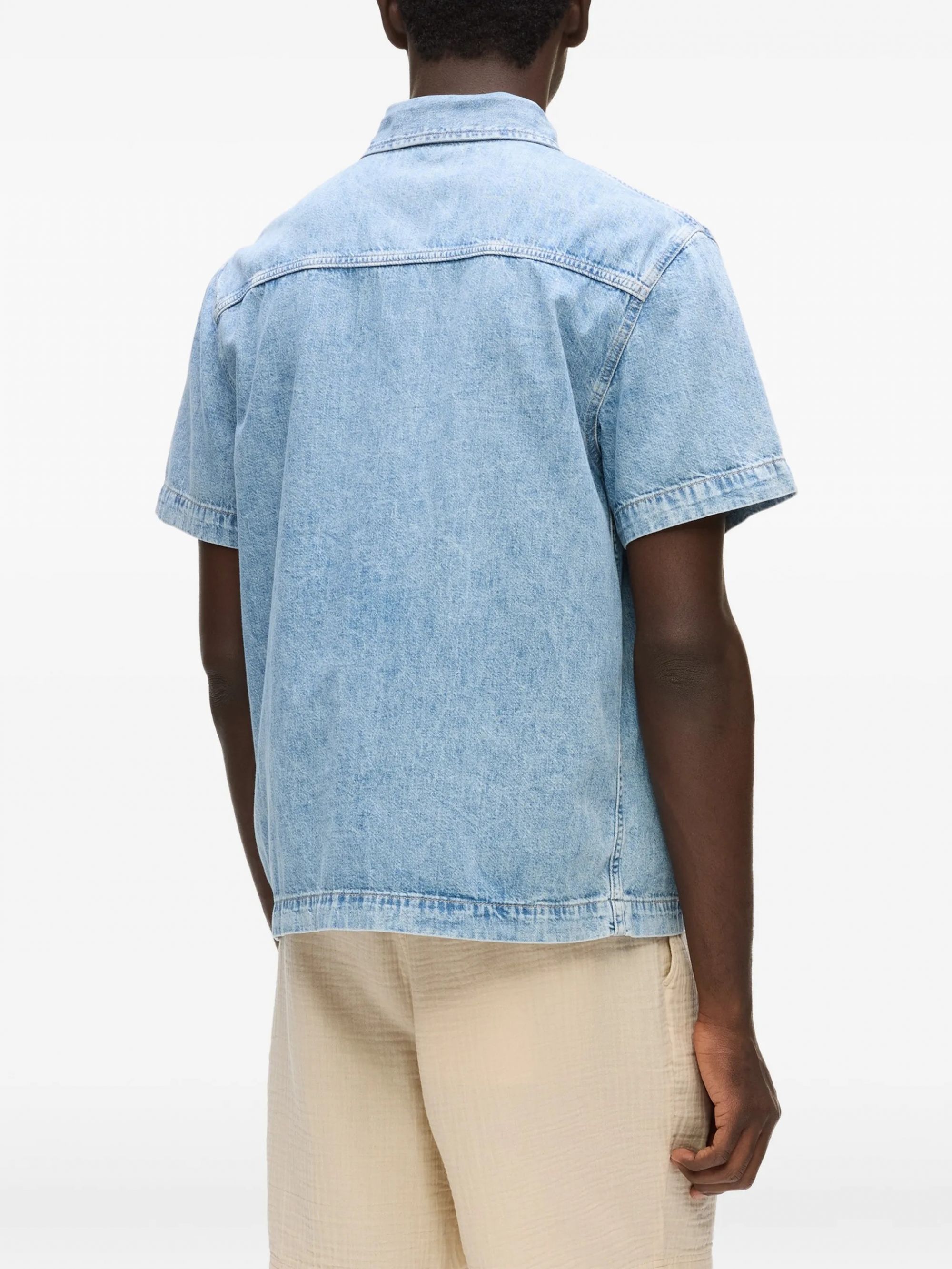 KLJ SS REG DENIM SHIRT LIGHT BLUE #356 KARL LAGERFELD Camicie B2M16013356