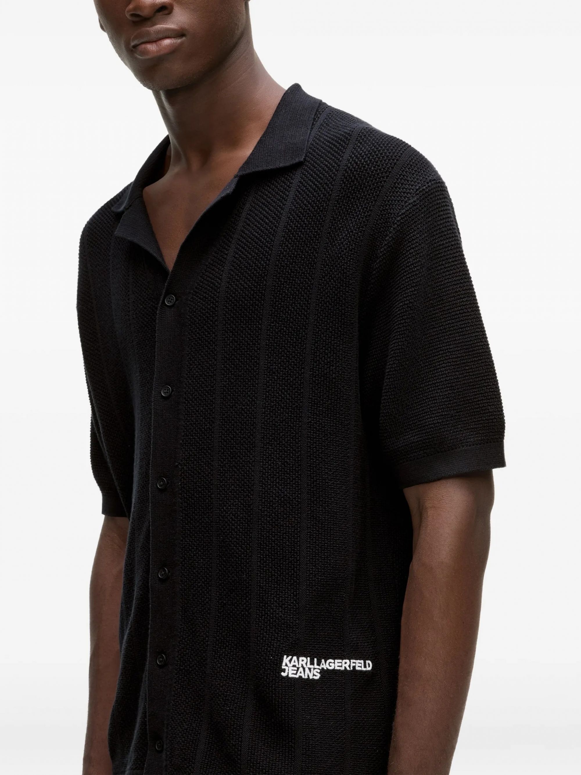 KLJ KNIT POLO BLACK #999 KARL LAGERFELD Maglieria B2M18028999