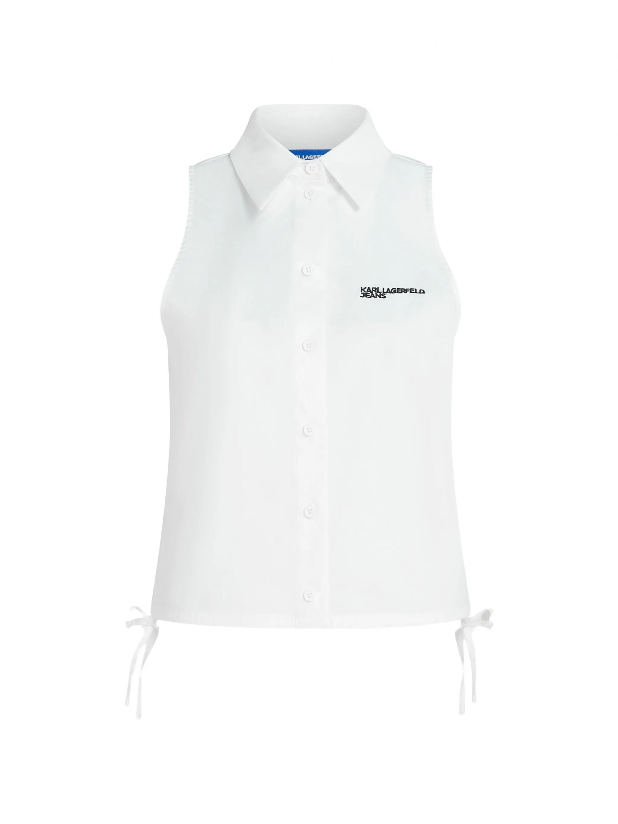 KLJ SLEEVELESS BLOUSE WHITE #100 KARL LAGERFELD Camicie B2W11020100
