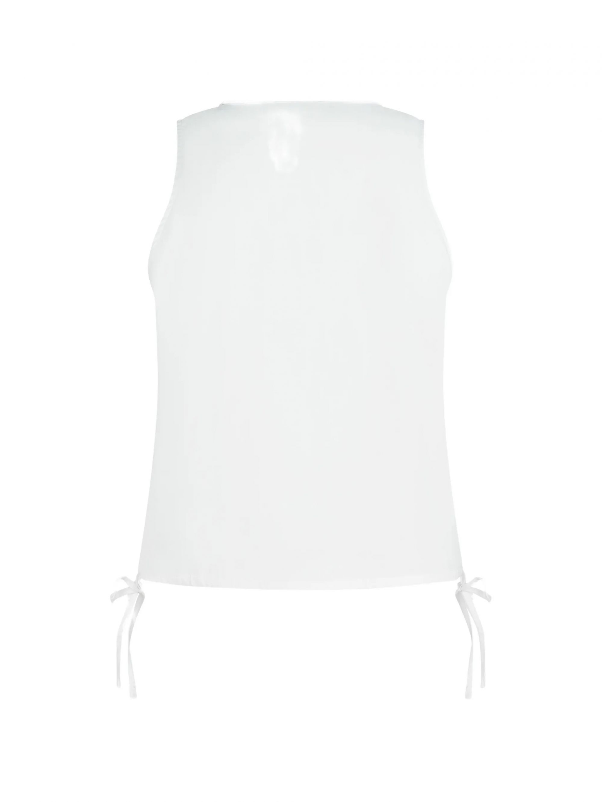 KLJ SLEEVELESS BLOUSE WHITE #100 KARL LAGERFELD Camicie B2W11020100
