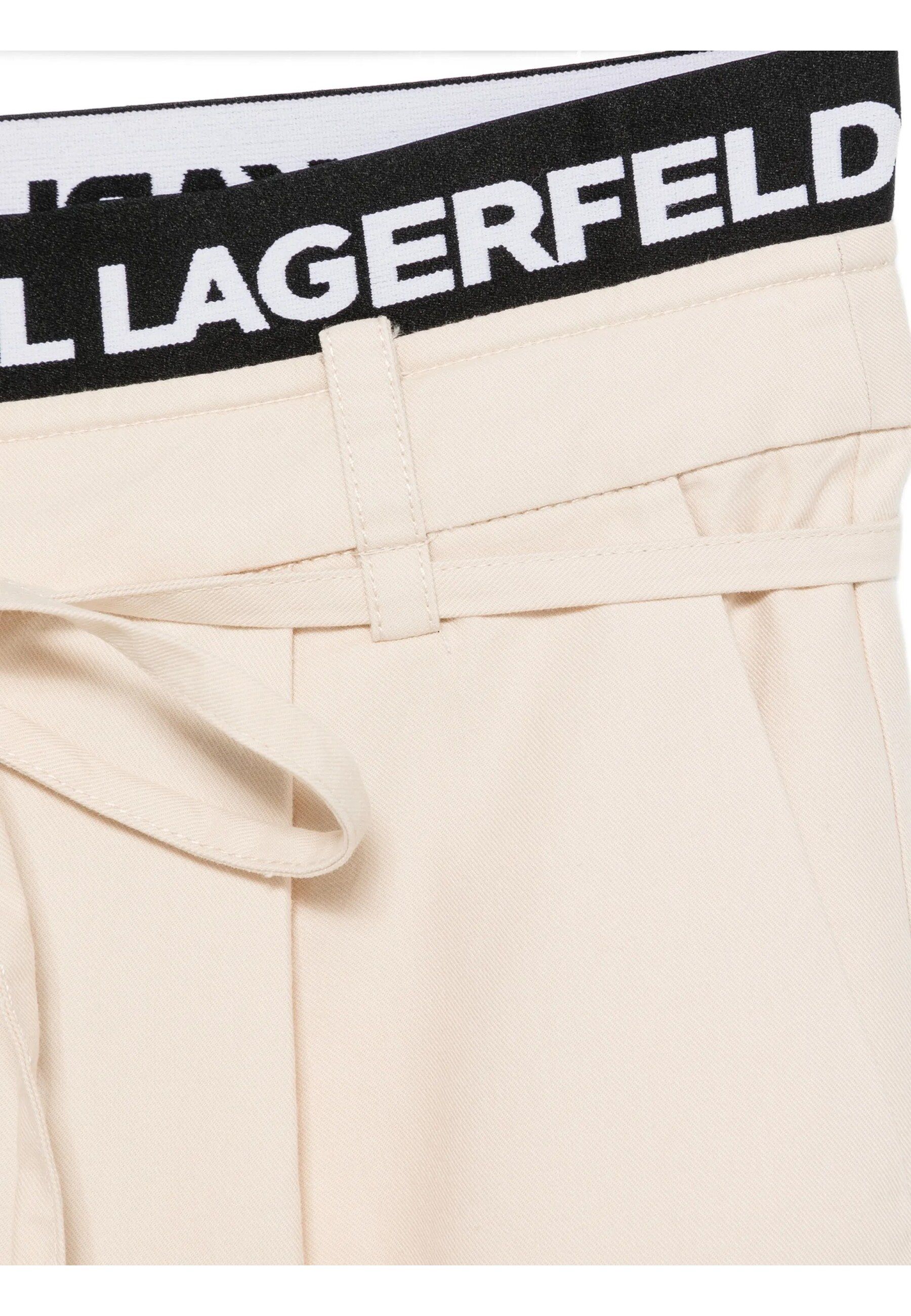 KLJ PLEATED LOGO PANT WHITECAP GREY #1EY KARL LAGERFELD Pantaloni B2W10059