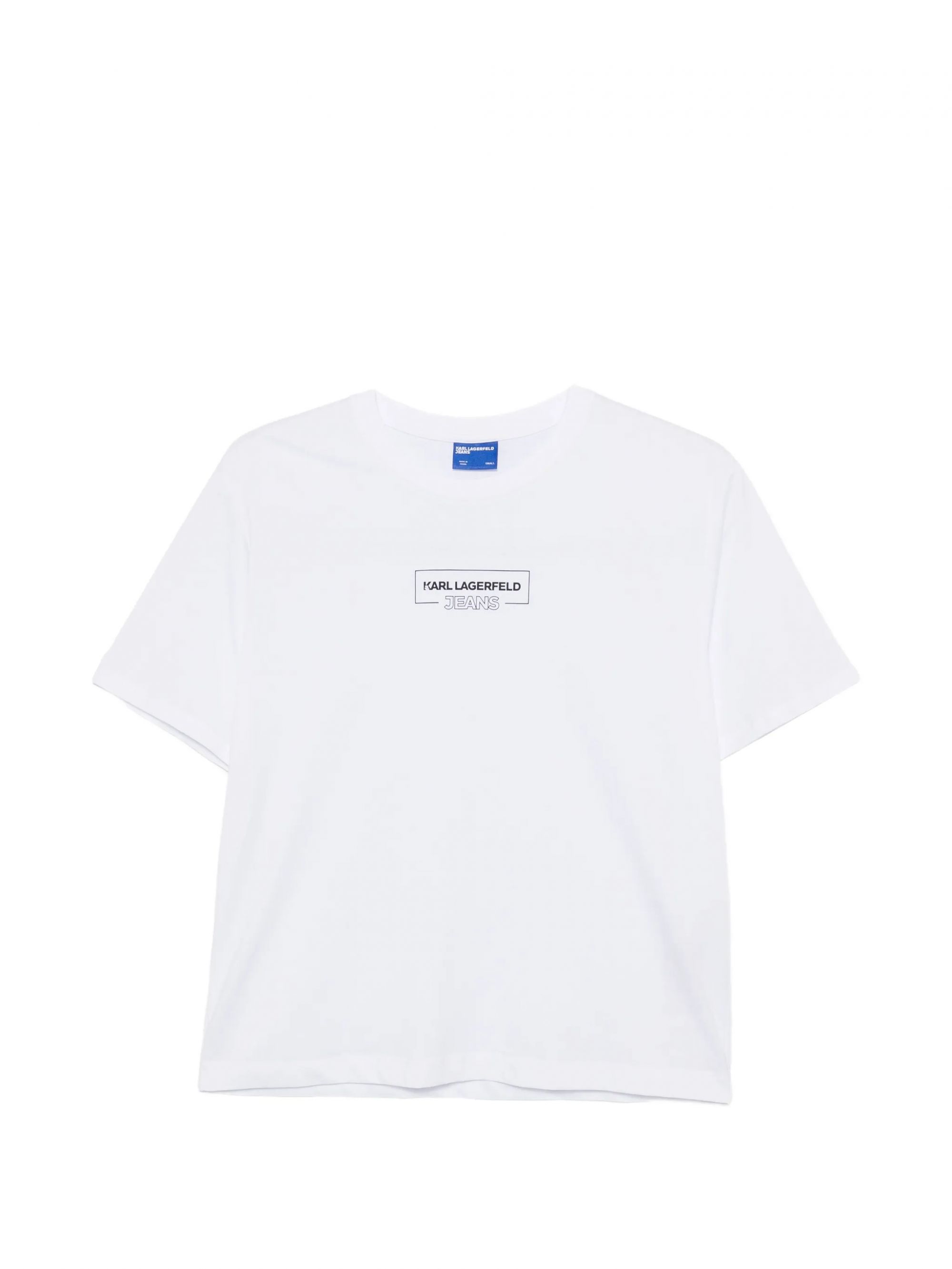 KLJ REG OUTLINE LOGO TEE WHITE #100 KARL LAGERFELD T-shirt A4W17003100
