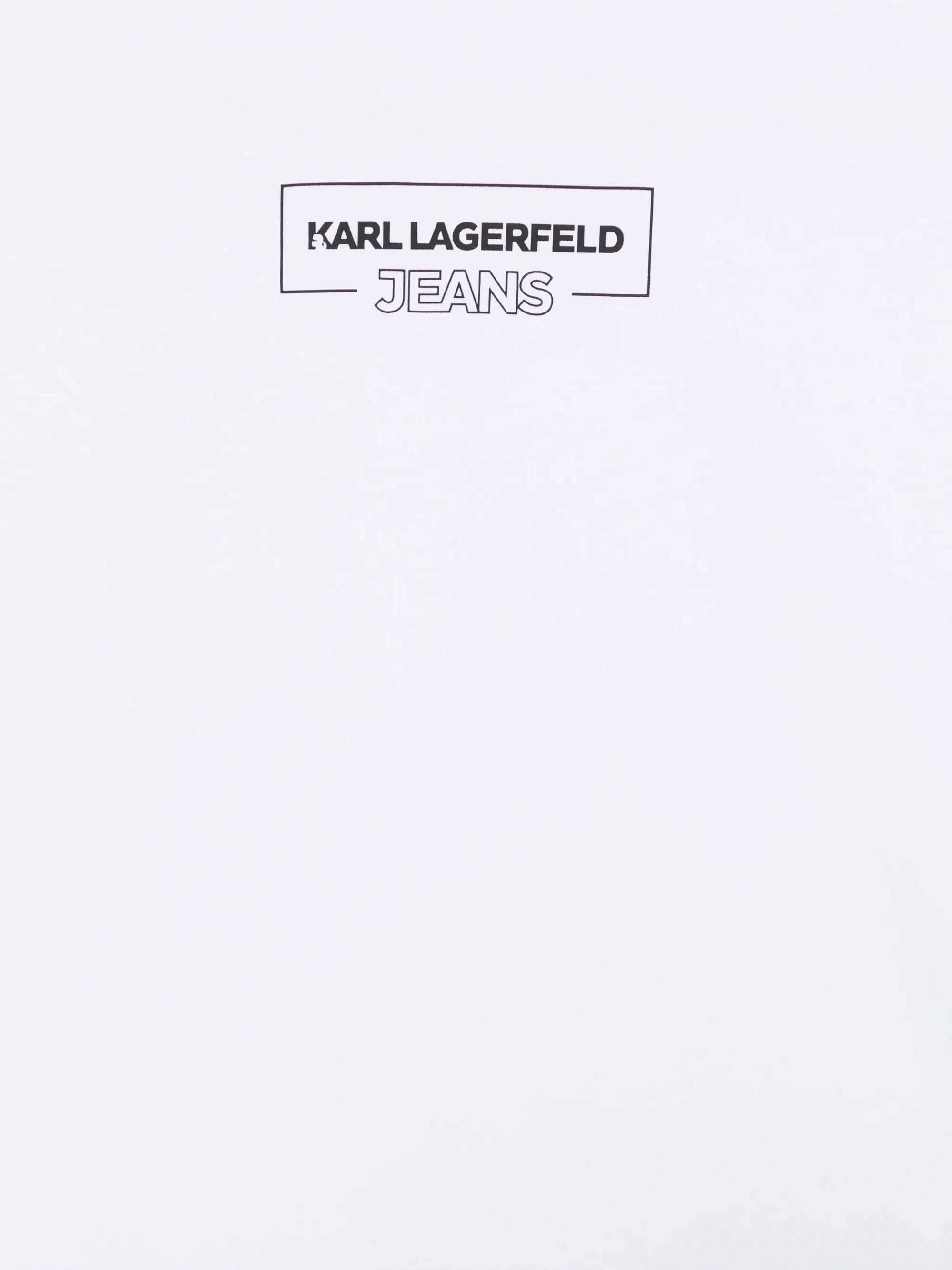 KLJ REG OUTLINE LOGO TEE WHITE #100 KARL LAGERFELD T-shirt A4W17003100